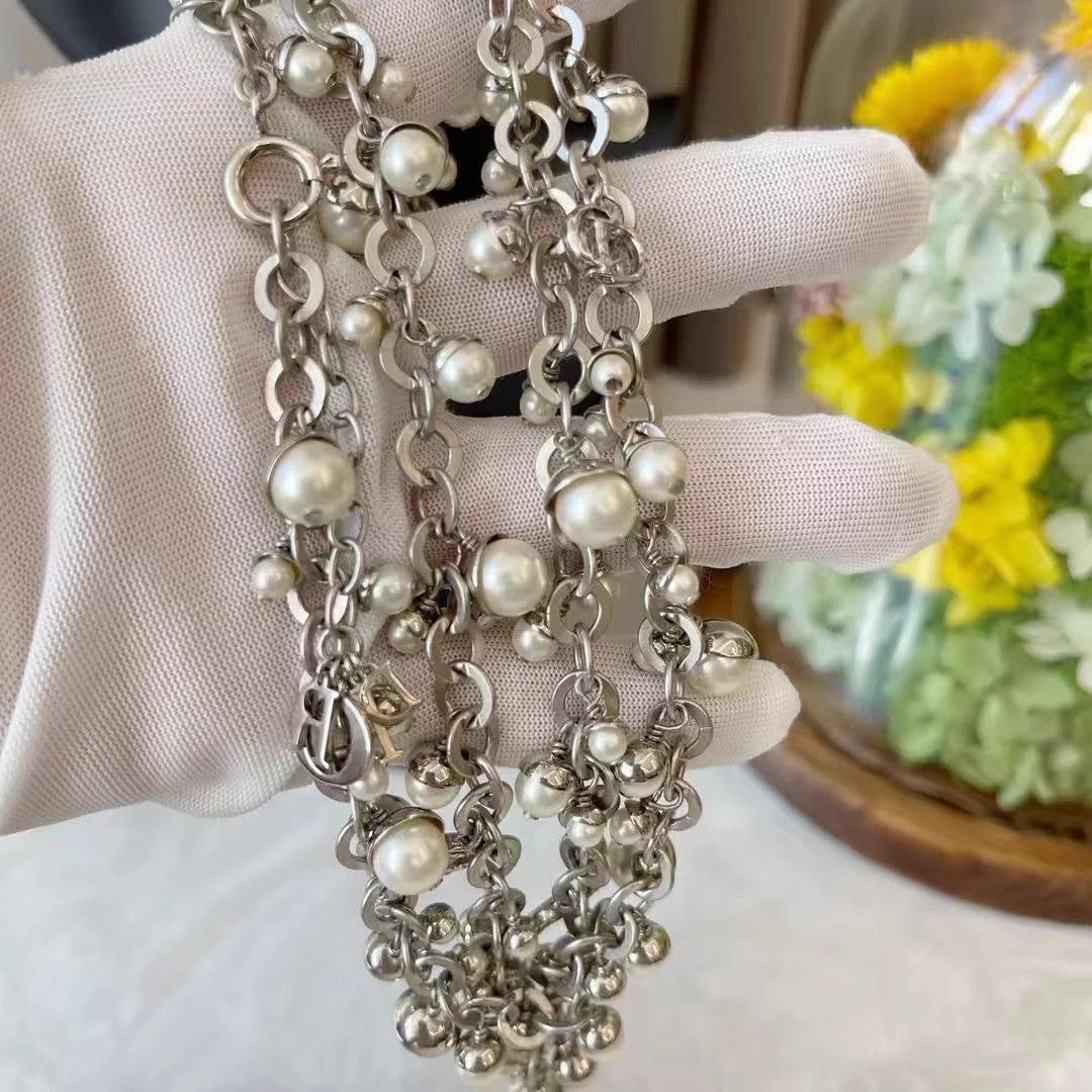 Dior Dior pearl necklace & waist chain new 97cm AL622 Size ONE SIZE - 3 Thumbnail