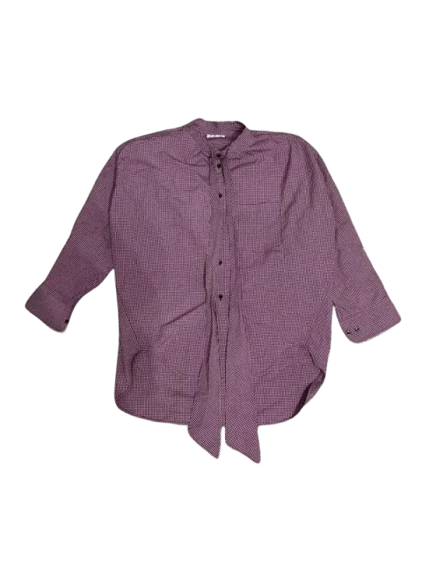 Balenciaga Balenciaga Balenciaga Pink Striped Letter Shirt -2507 Size US S / EU 44-46 / 1 - 1 Thumbnail