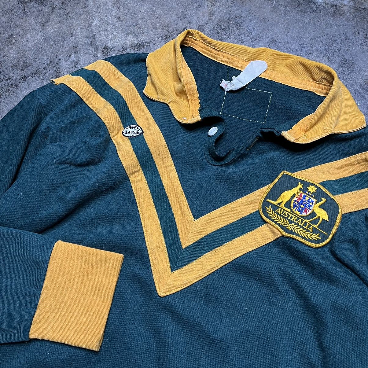 Vintage vintage 70s australia rugby collared shirt Size US L / EU 52-54 / 3 - 5 Thumbnail
