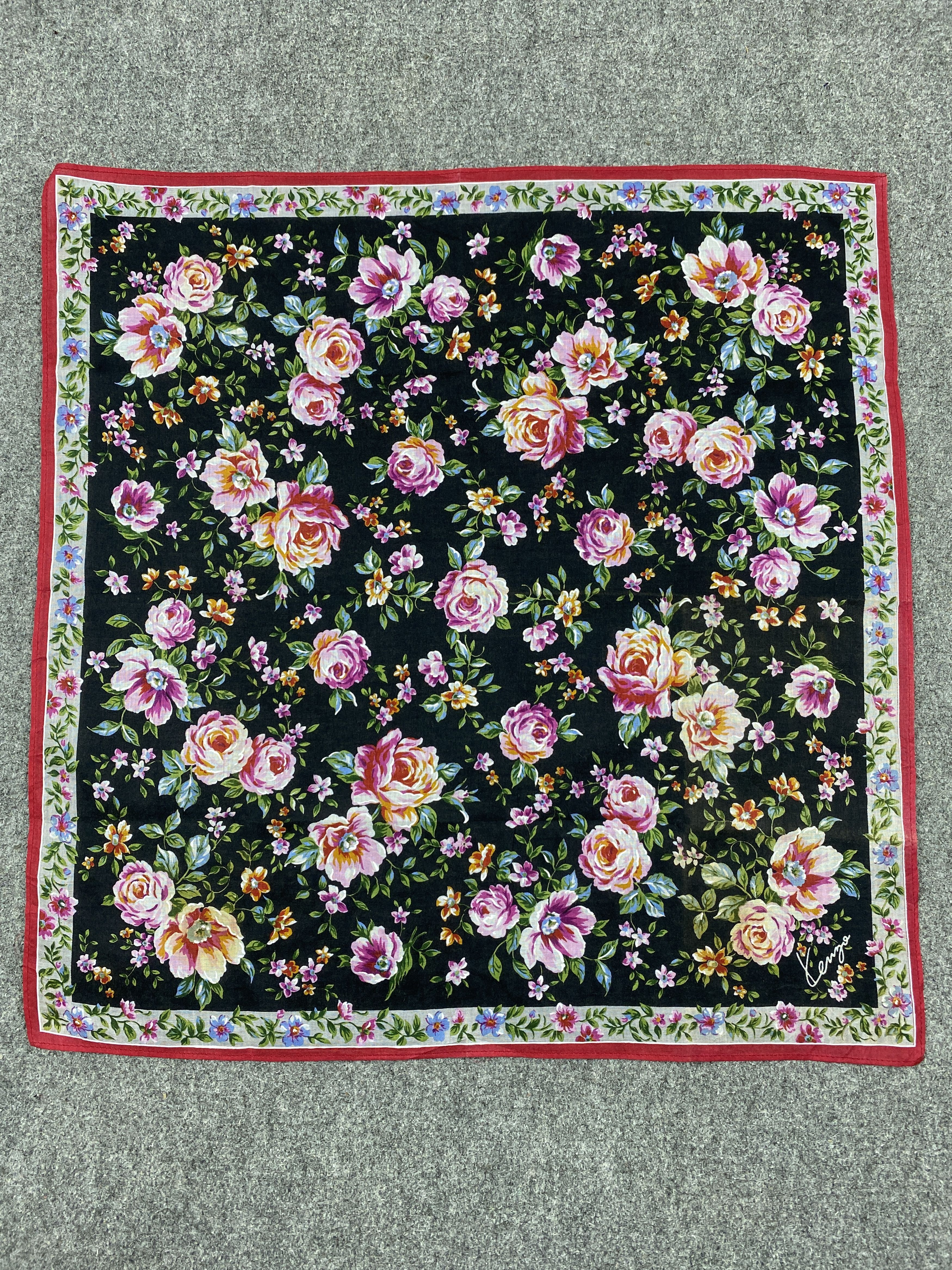 Kenzo Vintage Kenzo Handkerchief / Neckerchief HKC1148 Size ONE SIZE - 4 Thumbnail