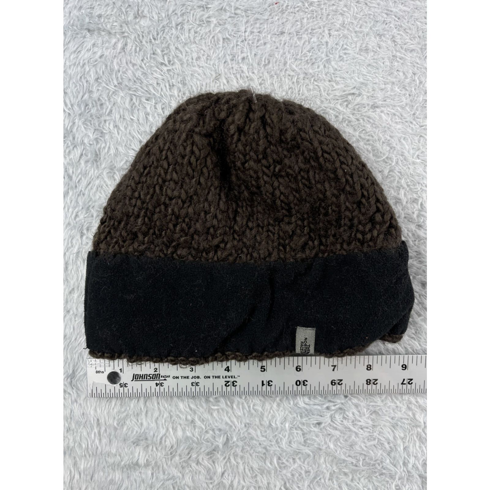 The North Face The North Face Beanie Hat Womens One Size Gray Knit Polyester Lined Beanie Knit Outdoor Logo 90s Fall Winter Mens Womens Girls Boys Size ONE SIZE - 5 Thumbnail