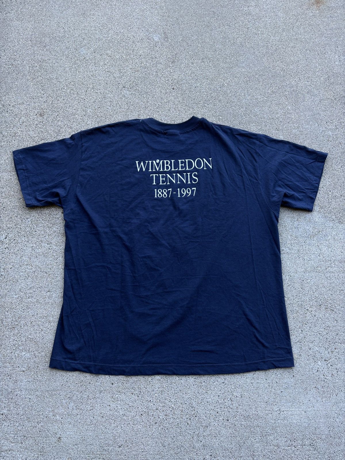 Hanes Vintage 1997 Hanes “Wimbledon Tennis” Navy T-Shirt Size XL Size US XL / EU 56 / 4 - 2 Thumbnail