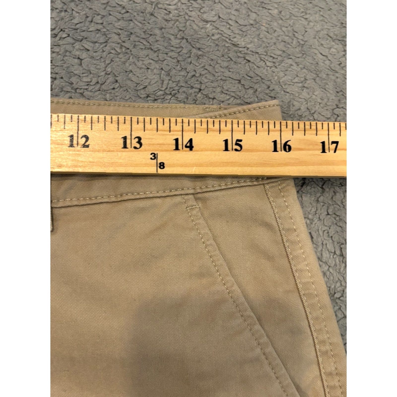 Eddie Bauer VINTAGE? No. Eddie Bauer Chino Pants Womens 8 Beige Straight Leg Stretch Casual Flat Front Size 30" / US 8 / IT 44 - 3 Thumbnail