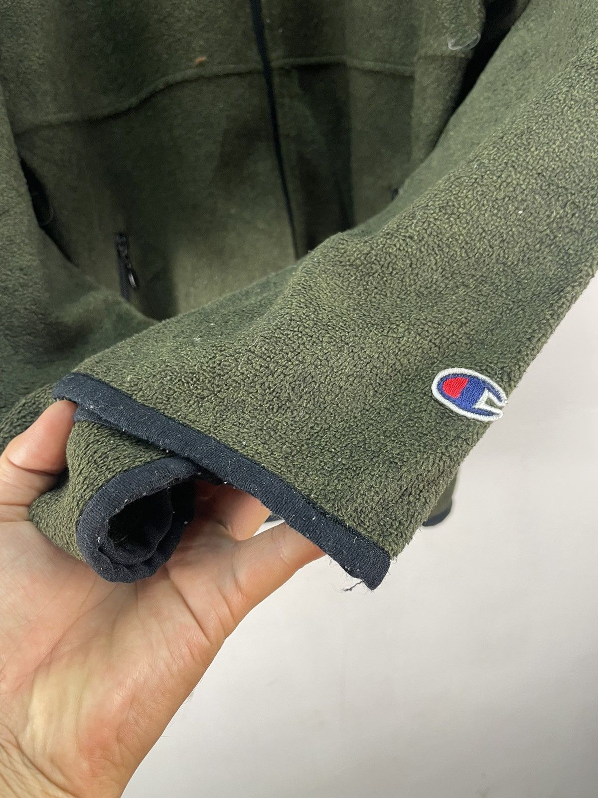 Champion × Vintage Champion Fleece Jacket Y2K Size US M / EU 48-50 / 2 - 5 Thumbnail