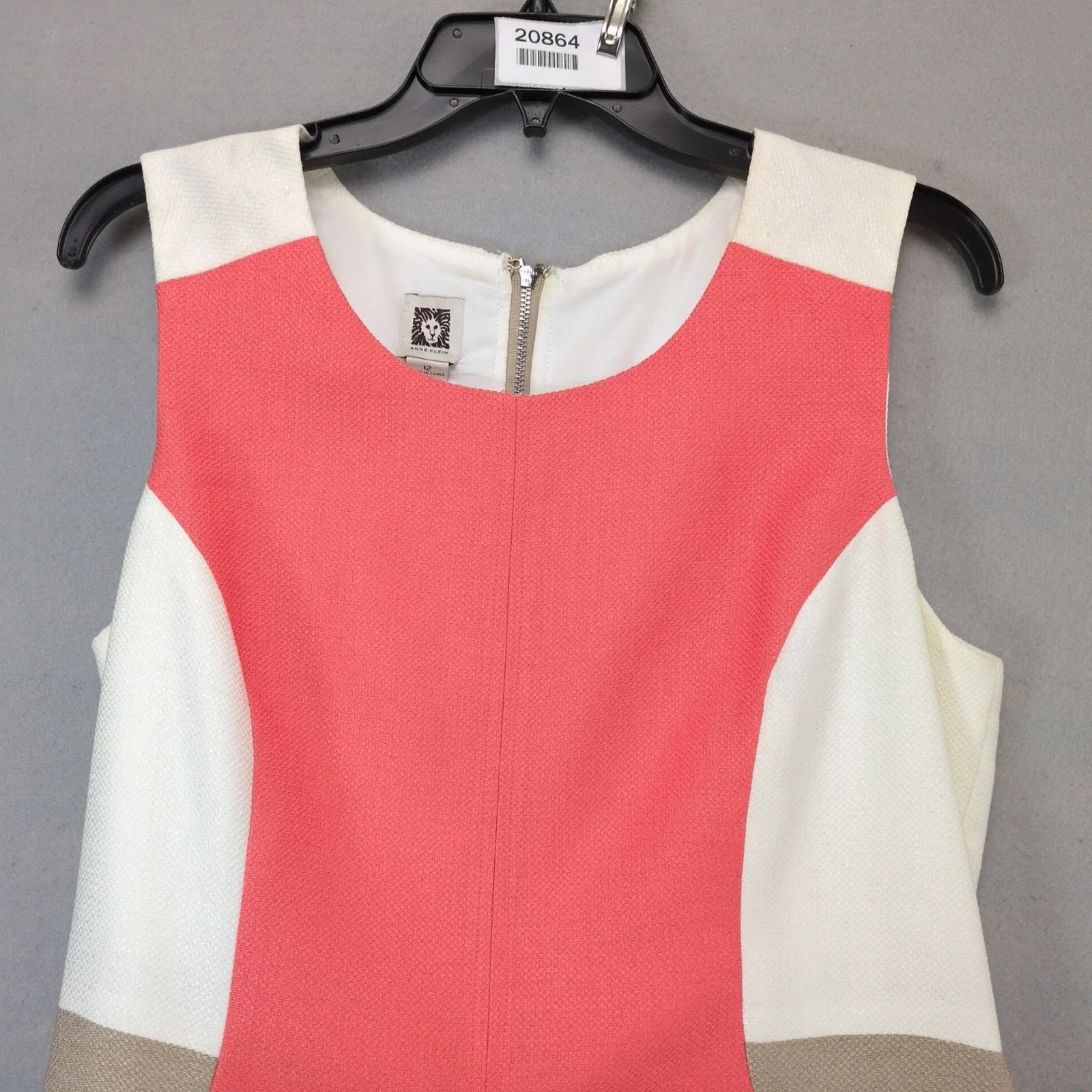 Anne Klein Anne Klein Retro Colorblock Bodycon Mini Dress Sleeveless 12 Size XL / US 12-14 / IT 48-50 - 8 Thumbnail