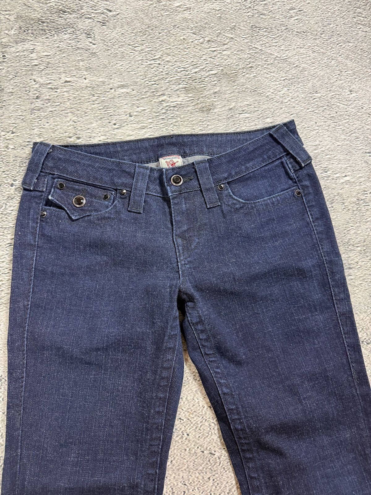 True Religion True Religion flared Joey jeans vintage navy black Size 28" / US 6 / IT 42 - 10 Thumbnail
