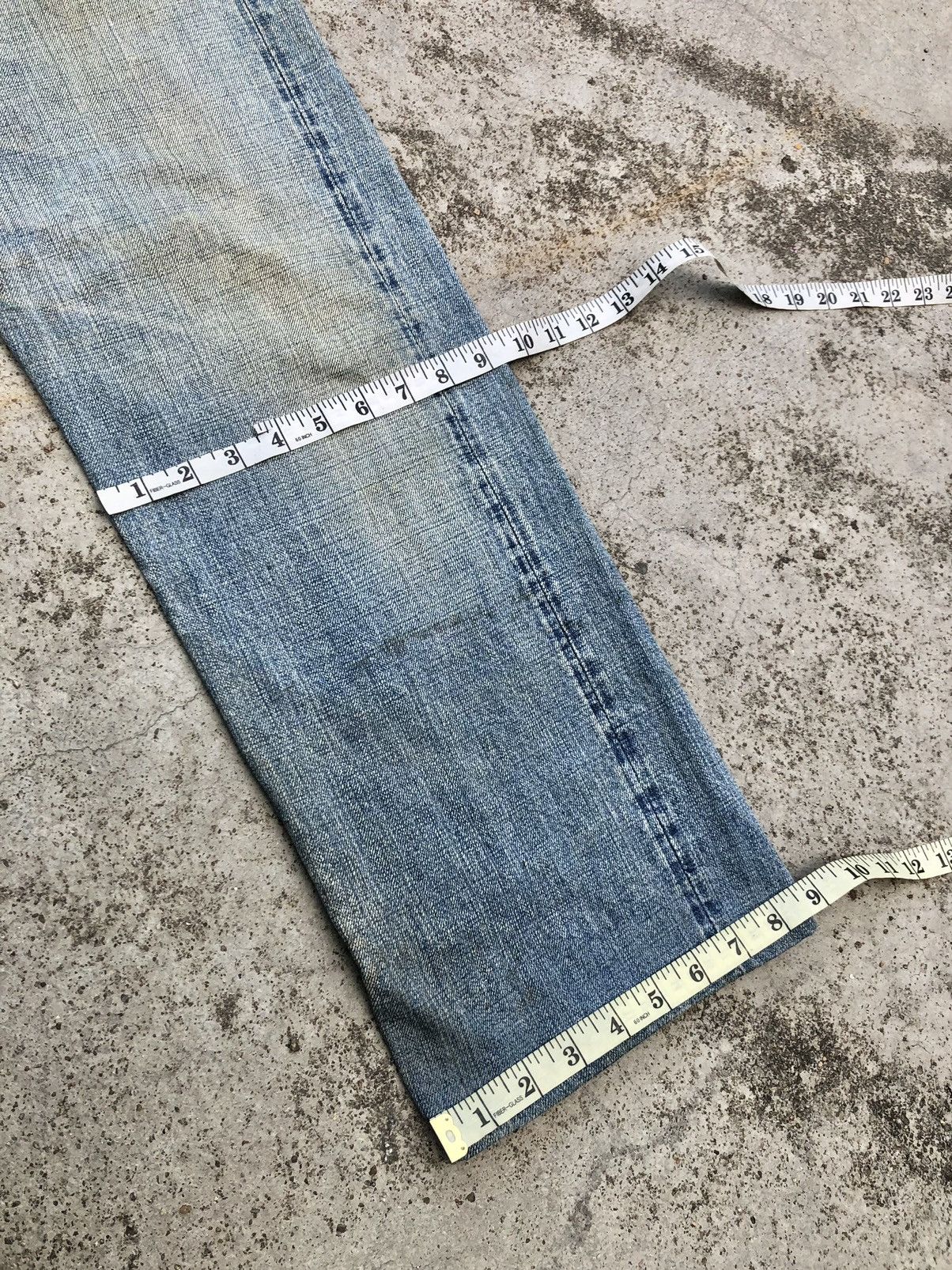 OMNIGOD WIDE LEG BAGGY VINTAGE OMNIGOD SELVEDGE DENIM Size US 31 - 12 Thumbnail