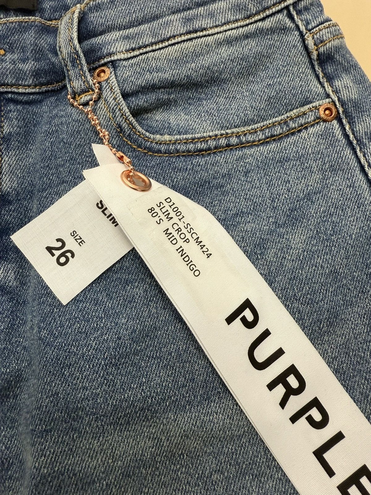 Other Purple Brand 80’s Mid Indigo Jeans Size 26" / US 2 / IT 38 - 3 Thumbnail