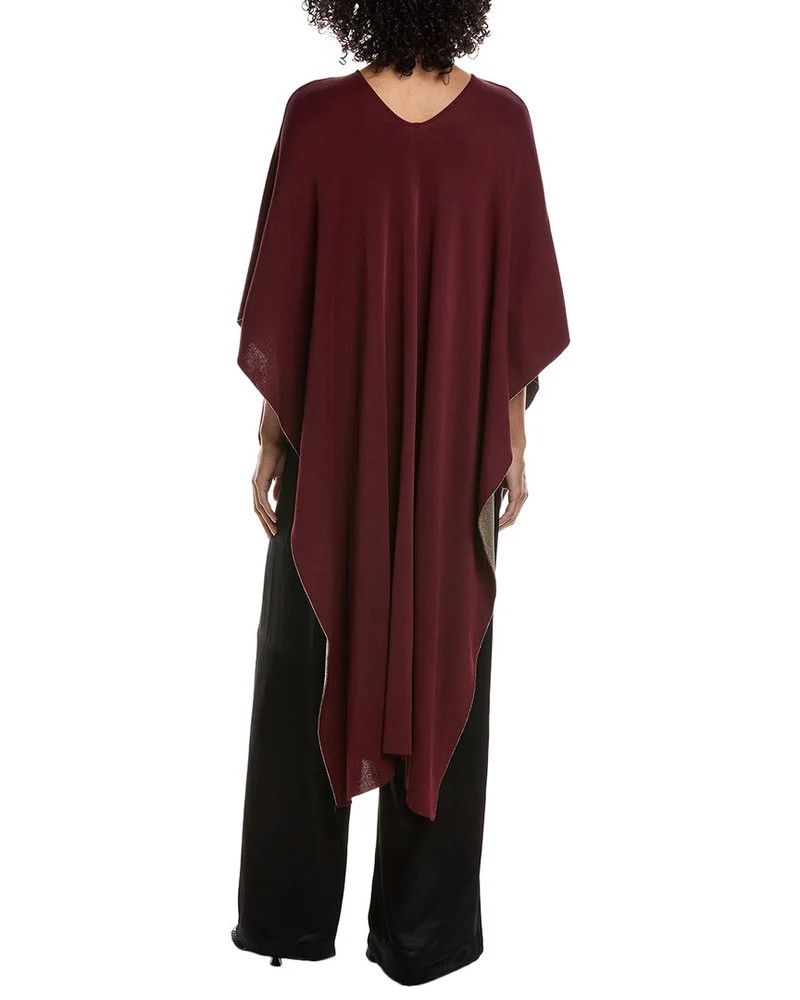 Valentino o1y0226 Size : XS / Crewneck Cloak in Burgundy Size ONE SIZE - 2 Thumbnail