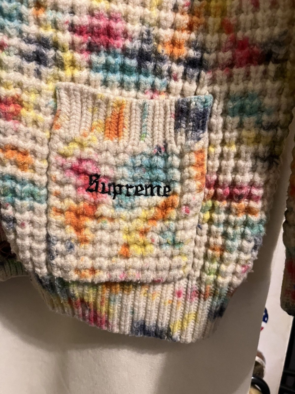 Supreme Supreme Waffle Knit Cardigan Size US L / EU 52-54 / 3 - 2 Thumbnail