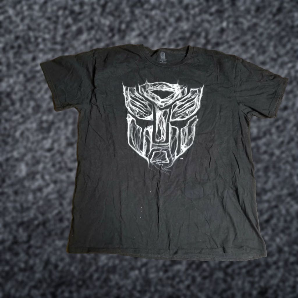 Logo 7 VINTAGE Transformers Shirt Men XL Black Optimus Prime Graphic Tee Distressed Smoke Logo Size US XL / EU 56 / 4 - 1 Thumbnail