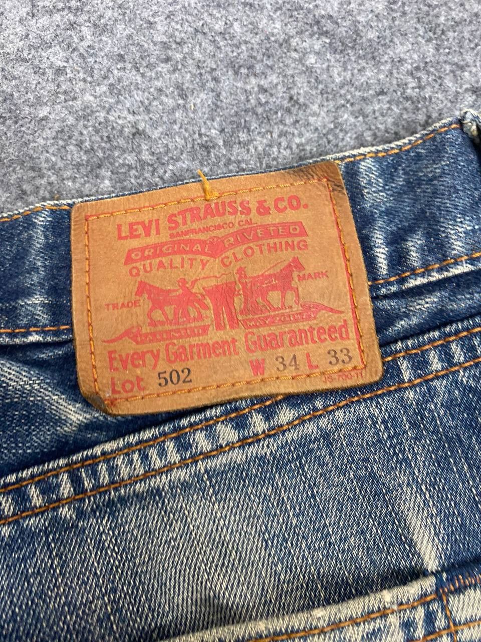Levi's vintage levis 502 rusty distressed denim nice design Size US 36 / EU 52 - 6 Thumbnail