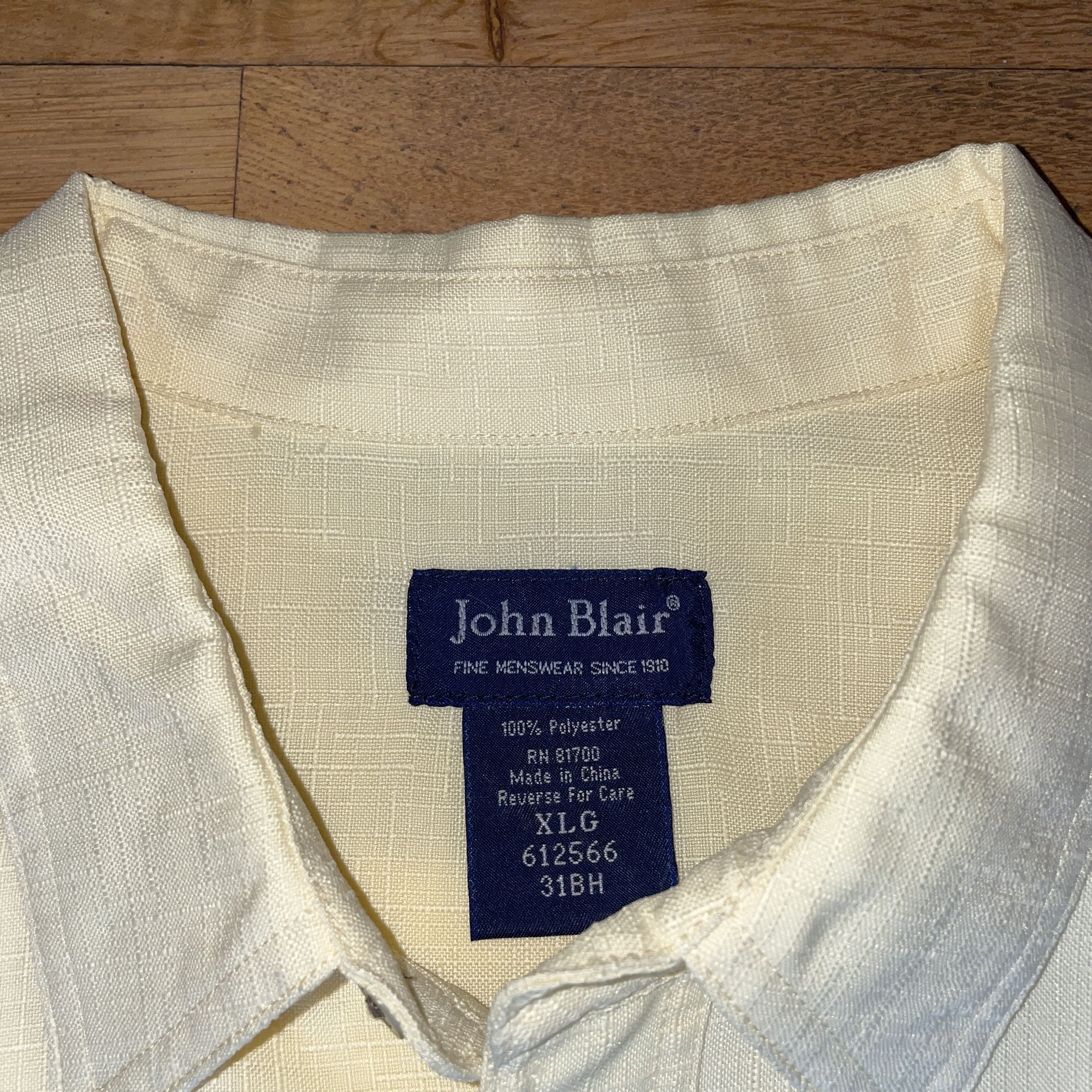 Blair × Vintage John Blair Men's Fashion Short Sleeve Shirt Large Size Xlb Size US XXL / EU 58 / 5 - 2 Thumbnail