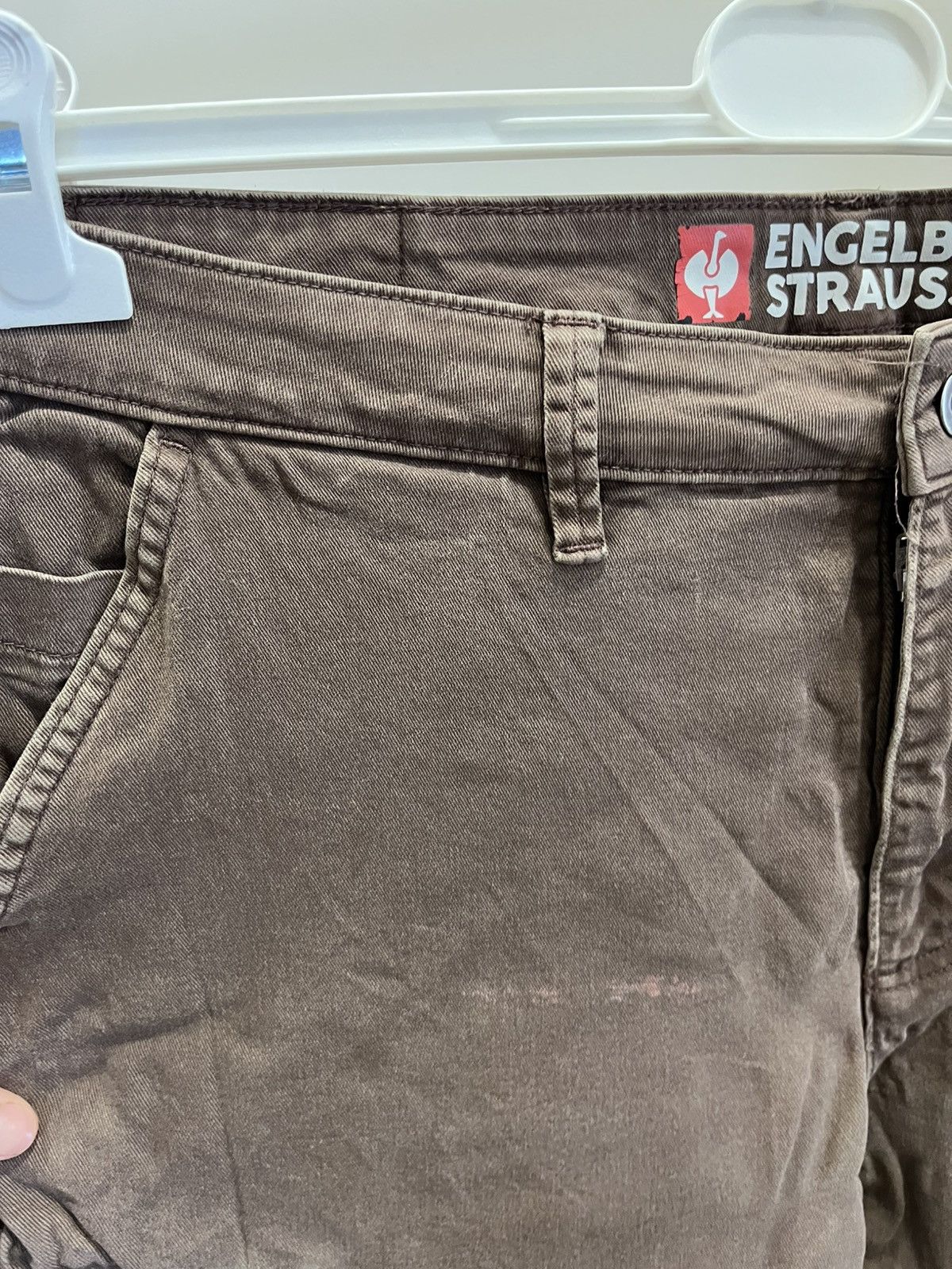 Stewart & Strauss Vintage Engelbert Strauss Workwear Cargo Brown Pants Size US 38 / EU 54 - 7 Thumbnail