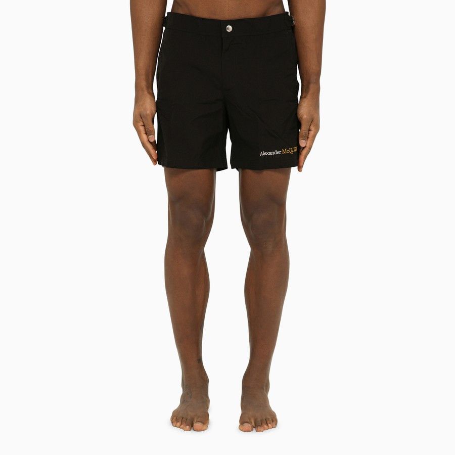 image of Alexander Mcqueen O1D2Blof0224 Short In Black, Men's (Size 32)