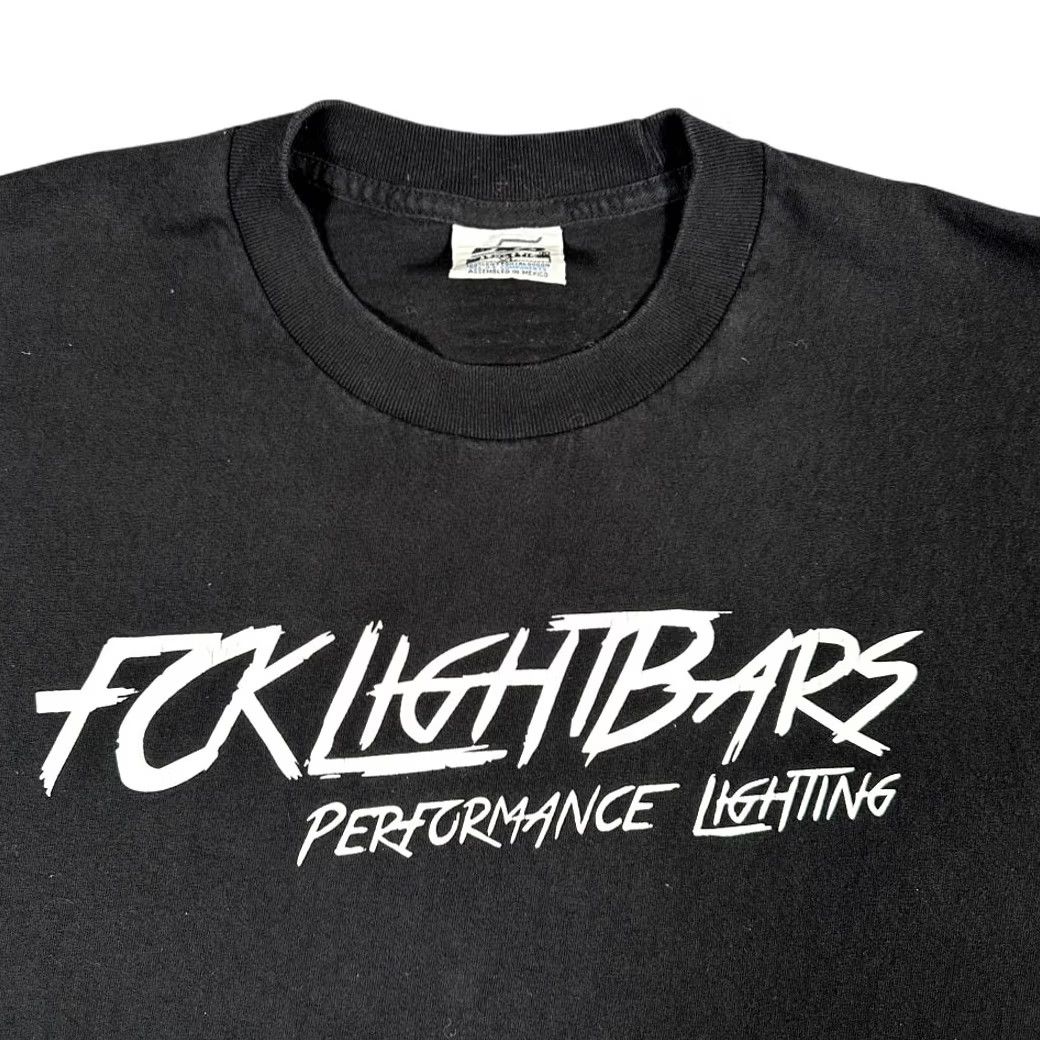 Vintage Fck Lightbars Shirt Adult XL Black 5 Pro Athletic T-Shirt Crew Neck Short Sleeve Cotton Mens Vintage No Size US XL / EU 56 / 4 - 2 Thumbnail