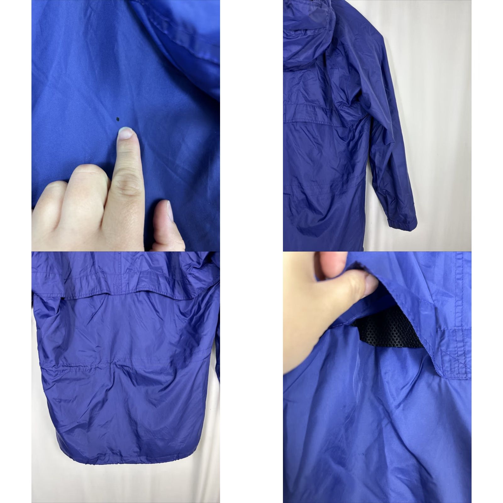 Helly Hansen VINTAGE Helly Hansen Mens Jacket Rain Coat Packable Blue L Size Small Holes Vented Size US L / EU 52-54 / 3 - 10 Thumbnail