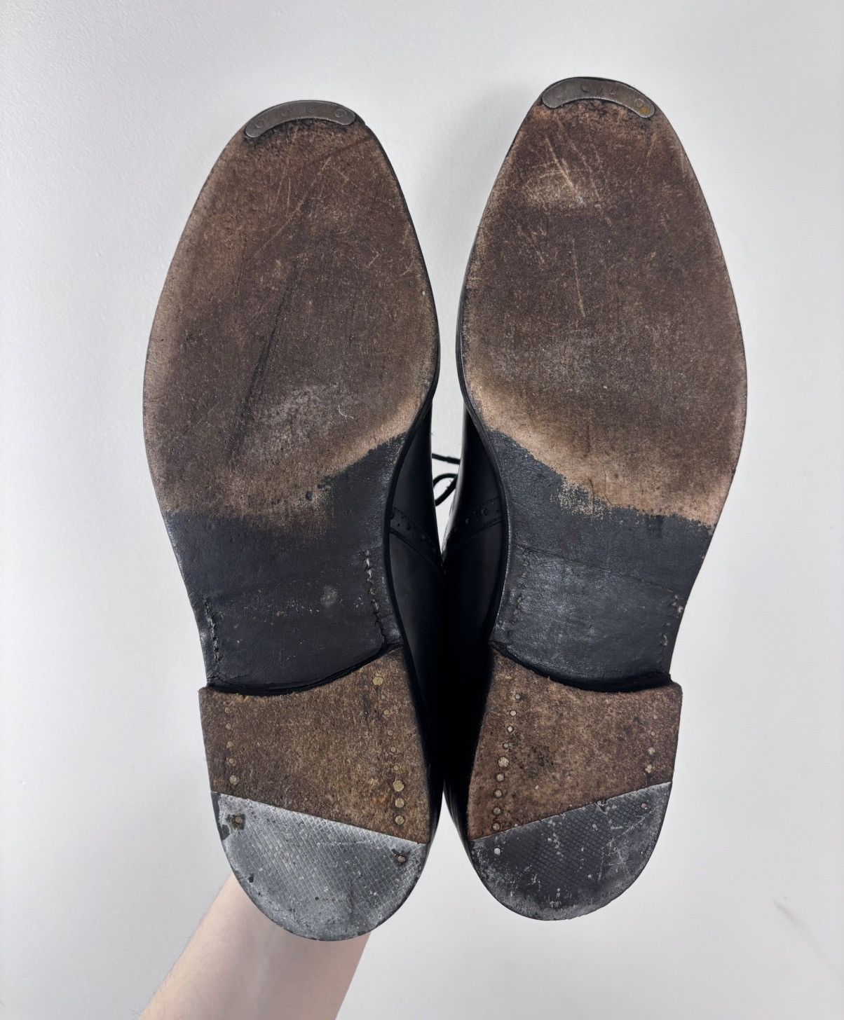 Handmade Regain Handmade Men’s Black Leather Oxford Dress Shoes Size US 9 / EU 42 - 19 Thumbnail