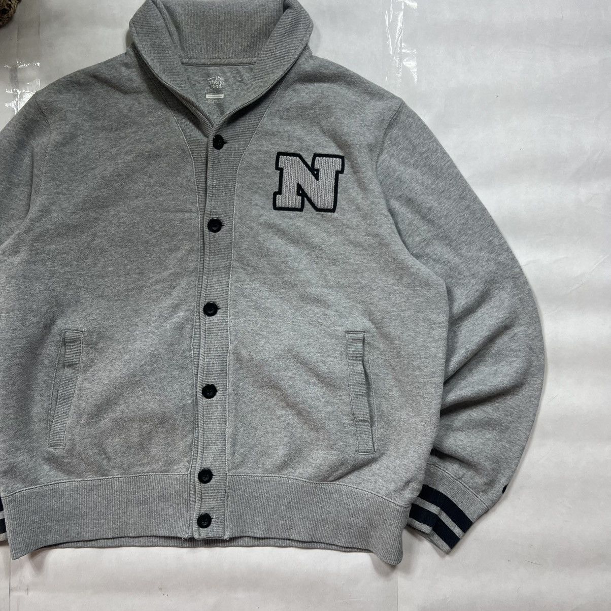 Nike 00s Nike Button Up Vintage Avant Garde Cardigan Jacket Size US L / EU 52-54 / 3 - 3 Thumbnail