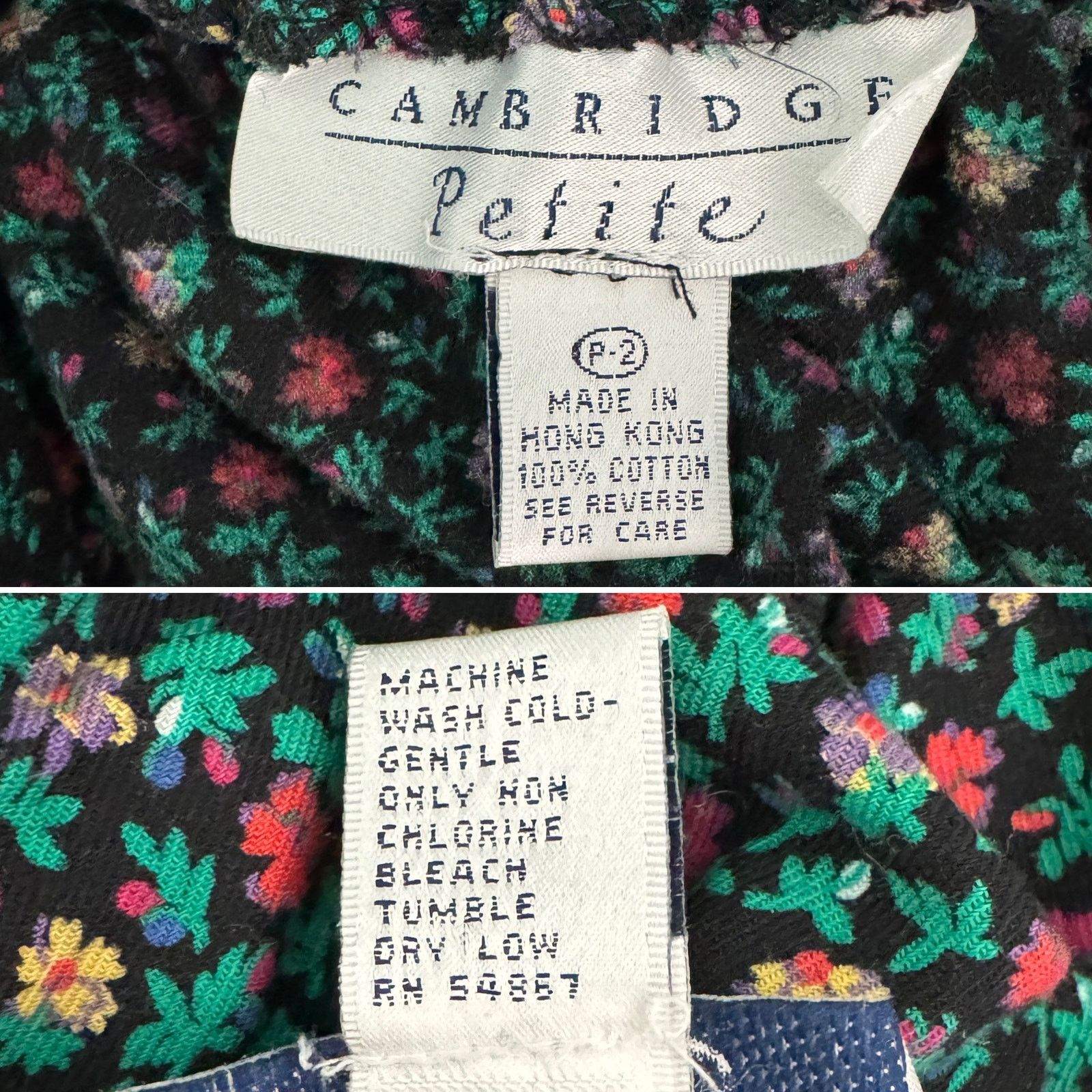 Vintage Vintage ditzy floral rhinestone button midi skirt size XS/S Size 26" / US 2 / IT 38 - 3 Thumbnail