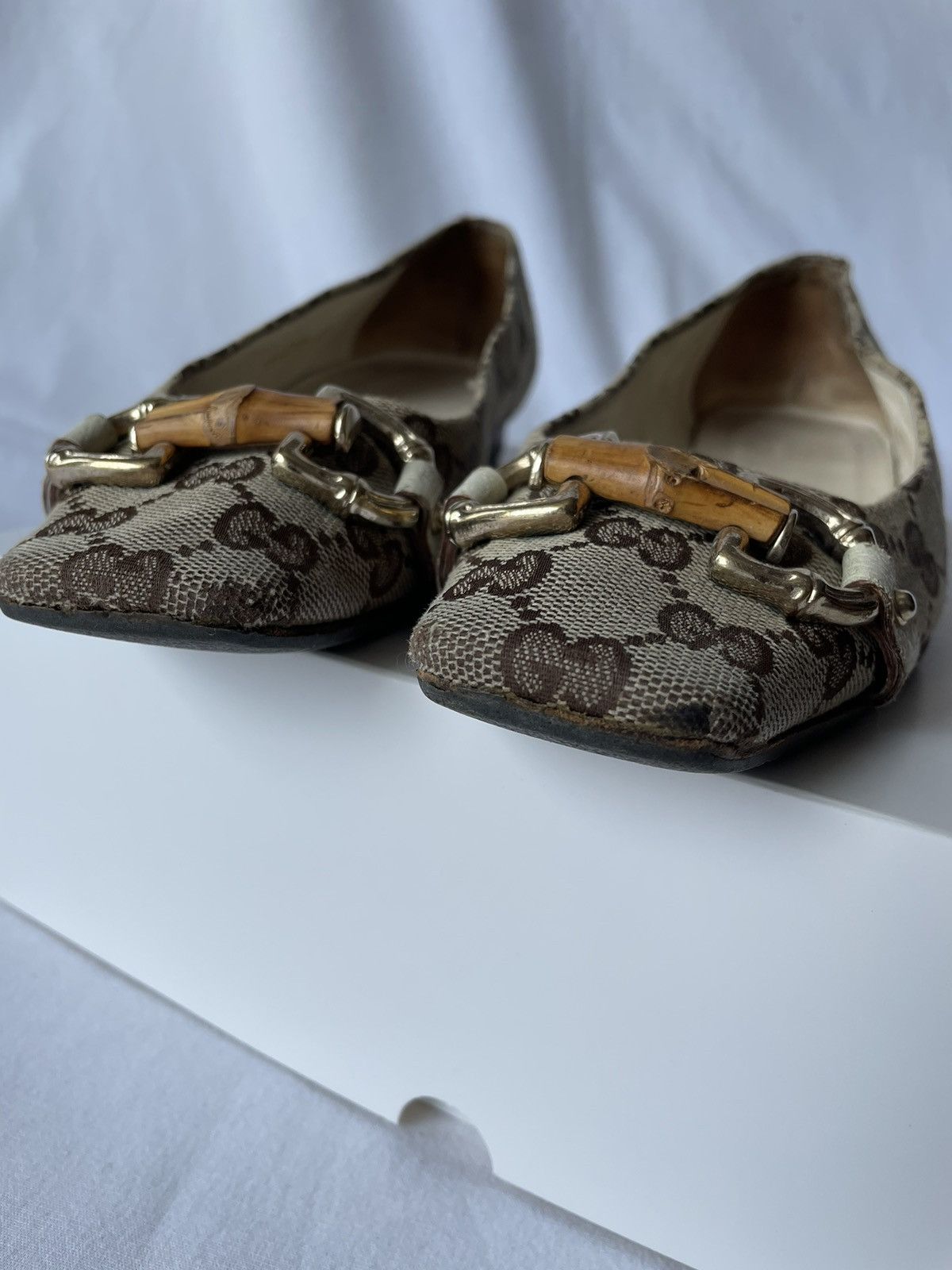 Gucci × Tom Ford × Vintage GUCCI MONOGRAM VINTAGE low-top shoes Tom Ford era , size 37C Size US 7 / IT 37 - 10 Thumbnail