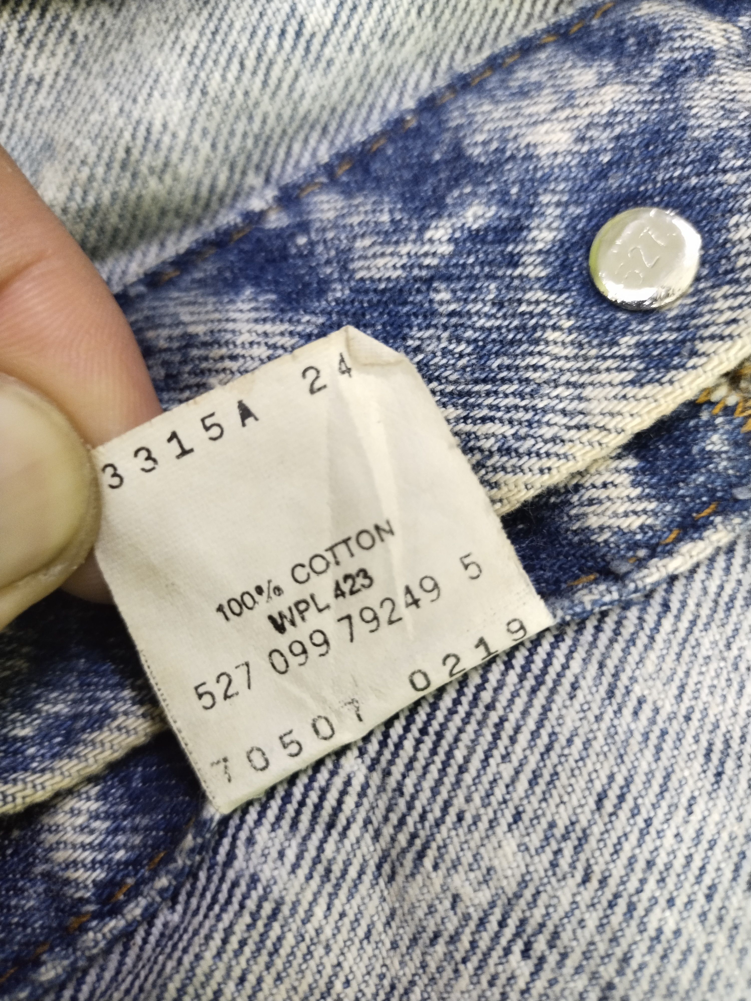 Levi's Vintage Levi's Acid Washed Made in USA Denim Jacket Size US L / EU 52-54 / 3 - 14 Thumbnail