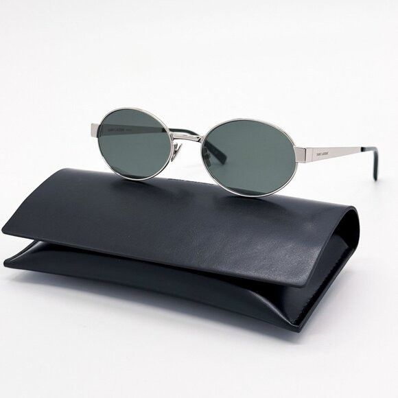 NEW SAINT LAURENT SUNGLASSES SL692 002 SILVER WOMEN EYEWEAR