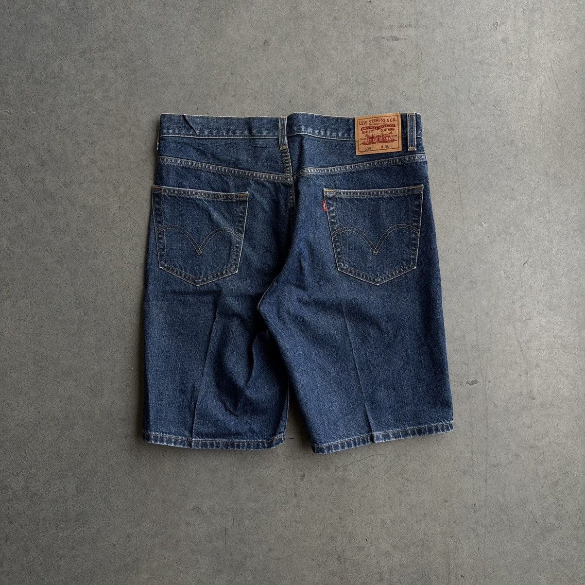 Levi's × Vintage Vintage Y2K Levi's Streetwear Baggy Jean Shorts 36 505 style Size US 36 / EU 52 - 3 Thumbnail