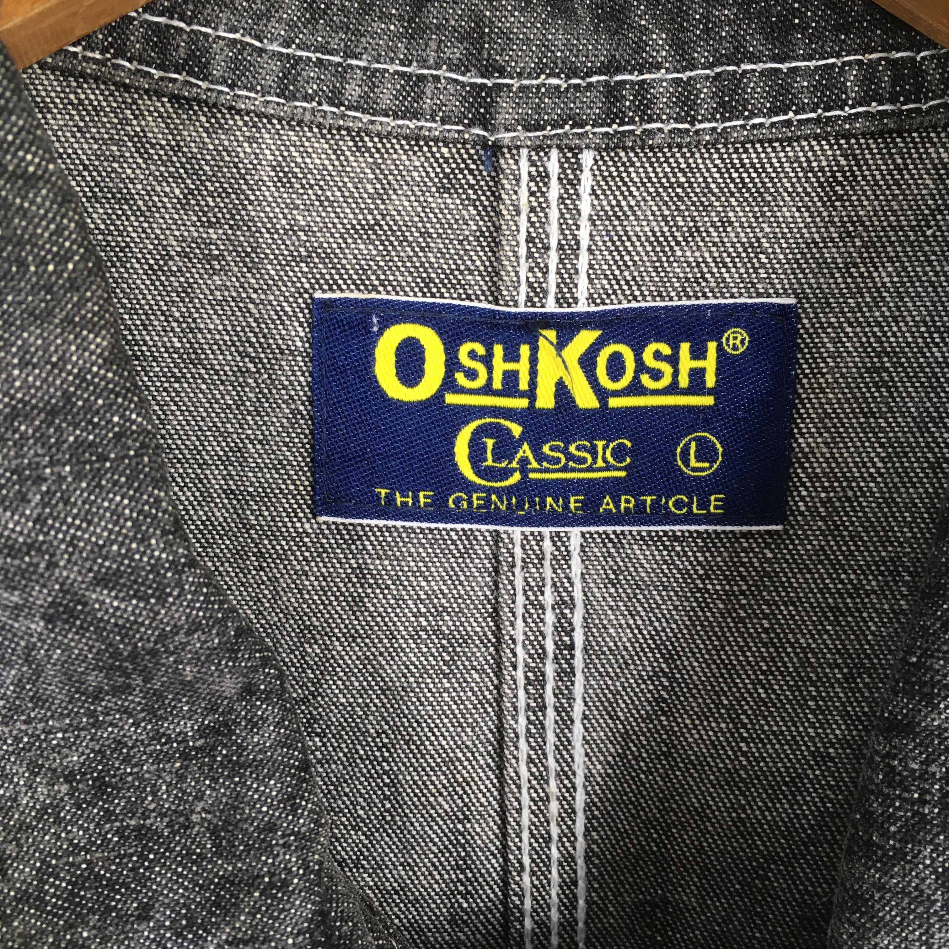 Oshkosh Vintage 1980s Osh Kosh Jeans Chore Labour Jacket Large Size US L / EU 52-54 / 3 - 7 Thumbnail