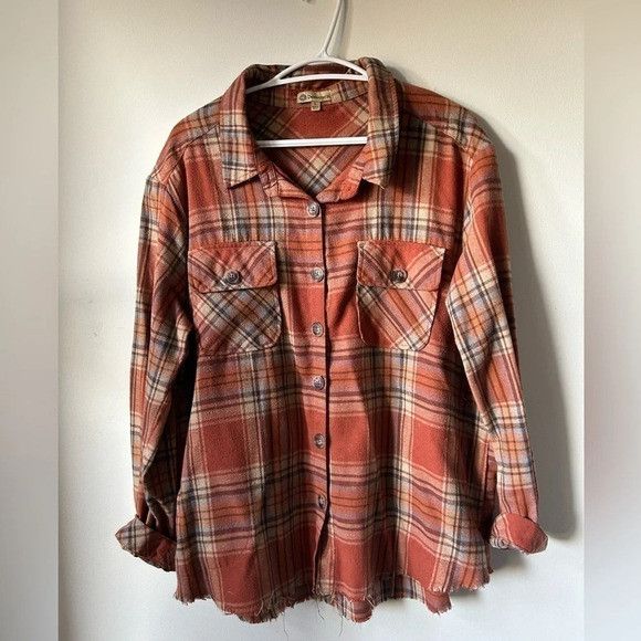 Other Democracy Orange Flannel Size L / US 10 / IT 46 - 1 Thumbnail