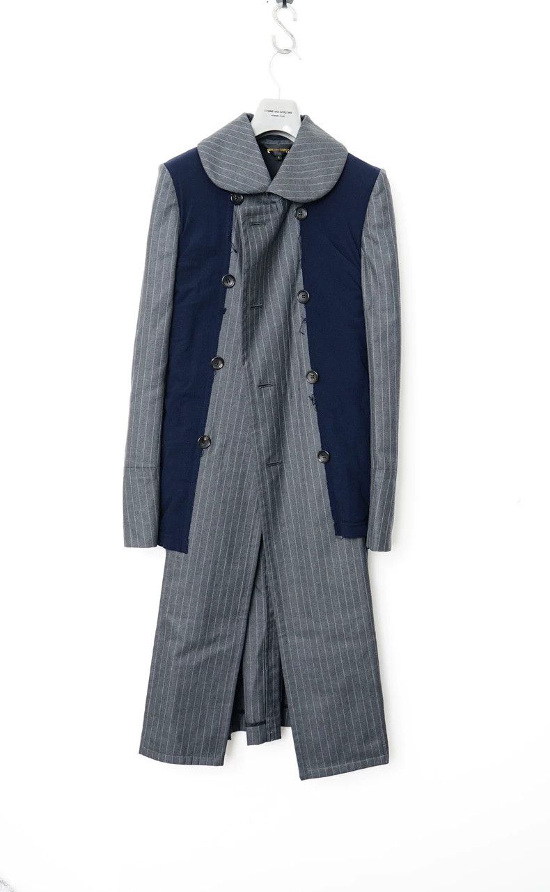 Comme des Garcons Comme des Garcons Spliced medium-long coat, gold ingot col Size S / US 4 / IT 40 - 1 Thumbnail