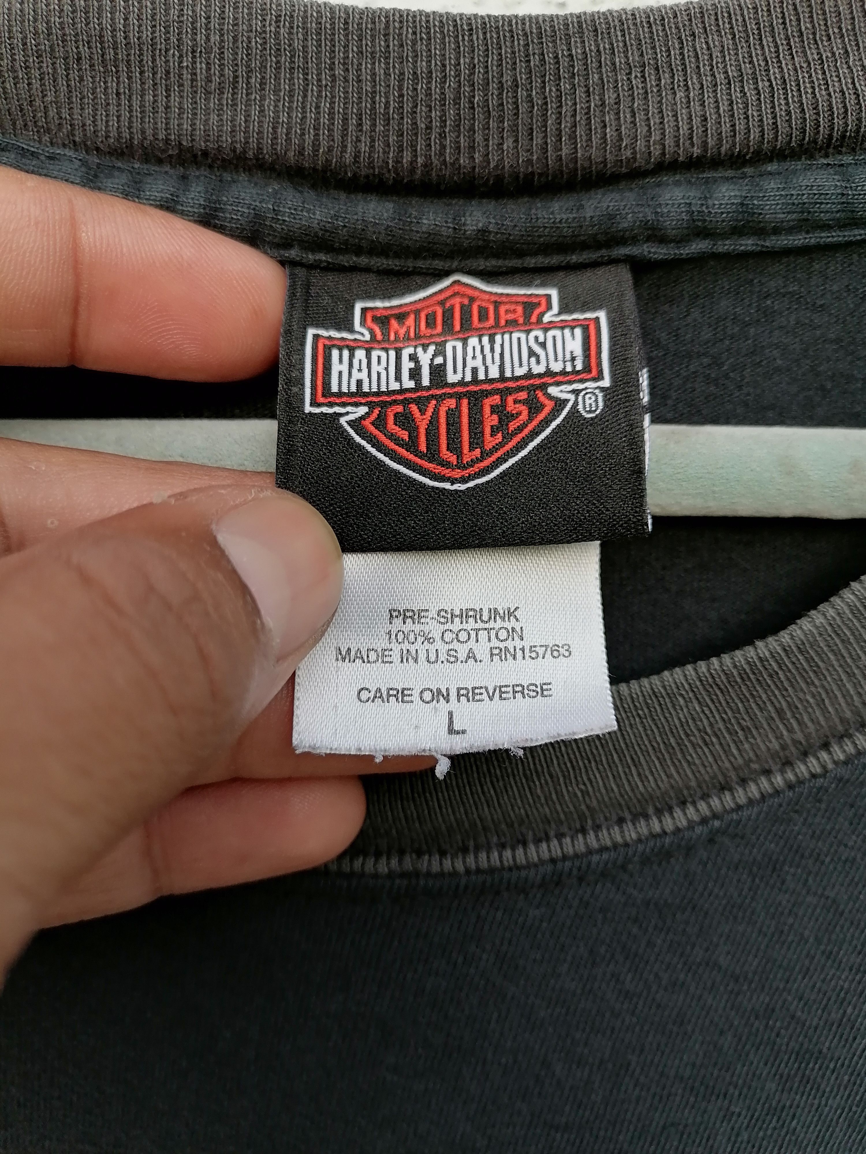 Harley Davidson × Vintage Vintage 90s Harley Davidson Barnett T-shirt Size US L / EU 52-54 / 3 - 6 Thumbnail