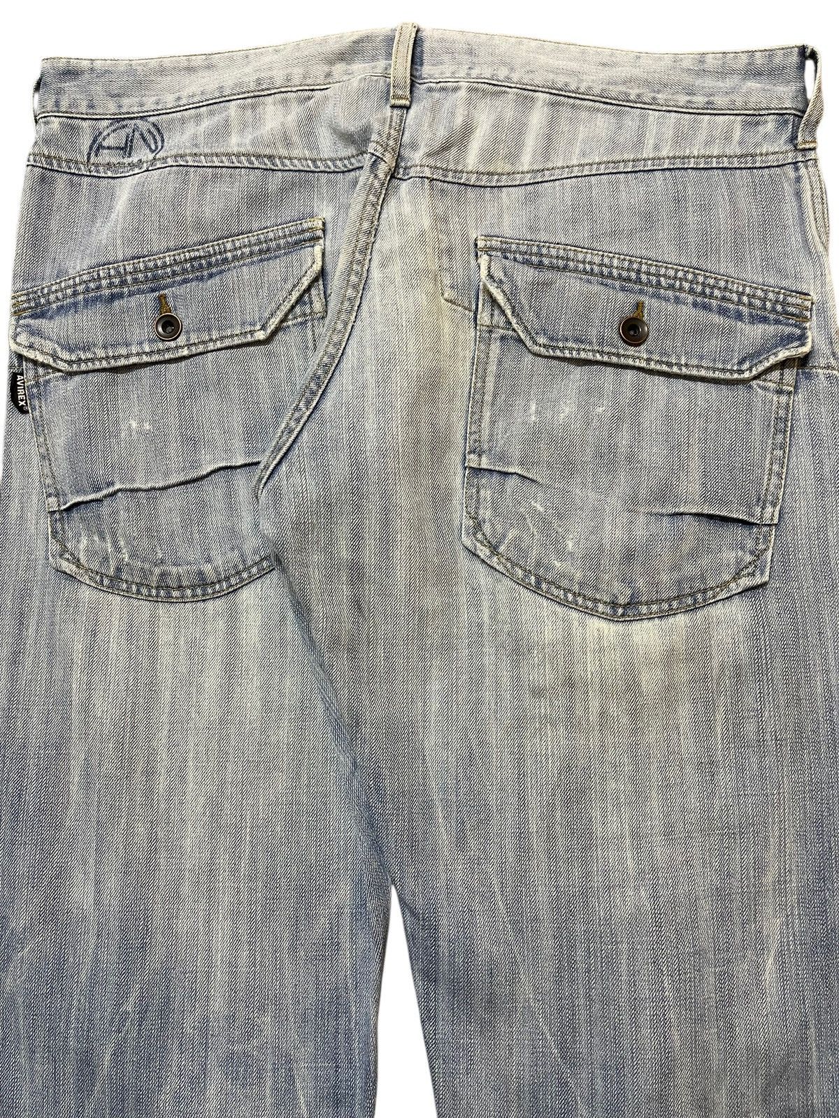 Avirex Vintage Avirex Blue Faded Wash Tactical Style Baggy Jeans Size US 36 / EU 52 - 4 Thumbnail