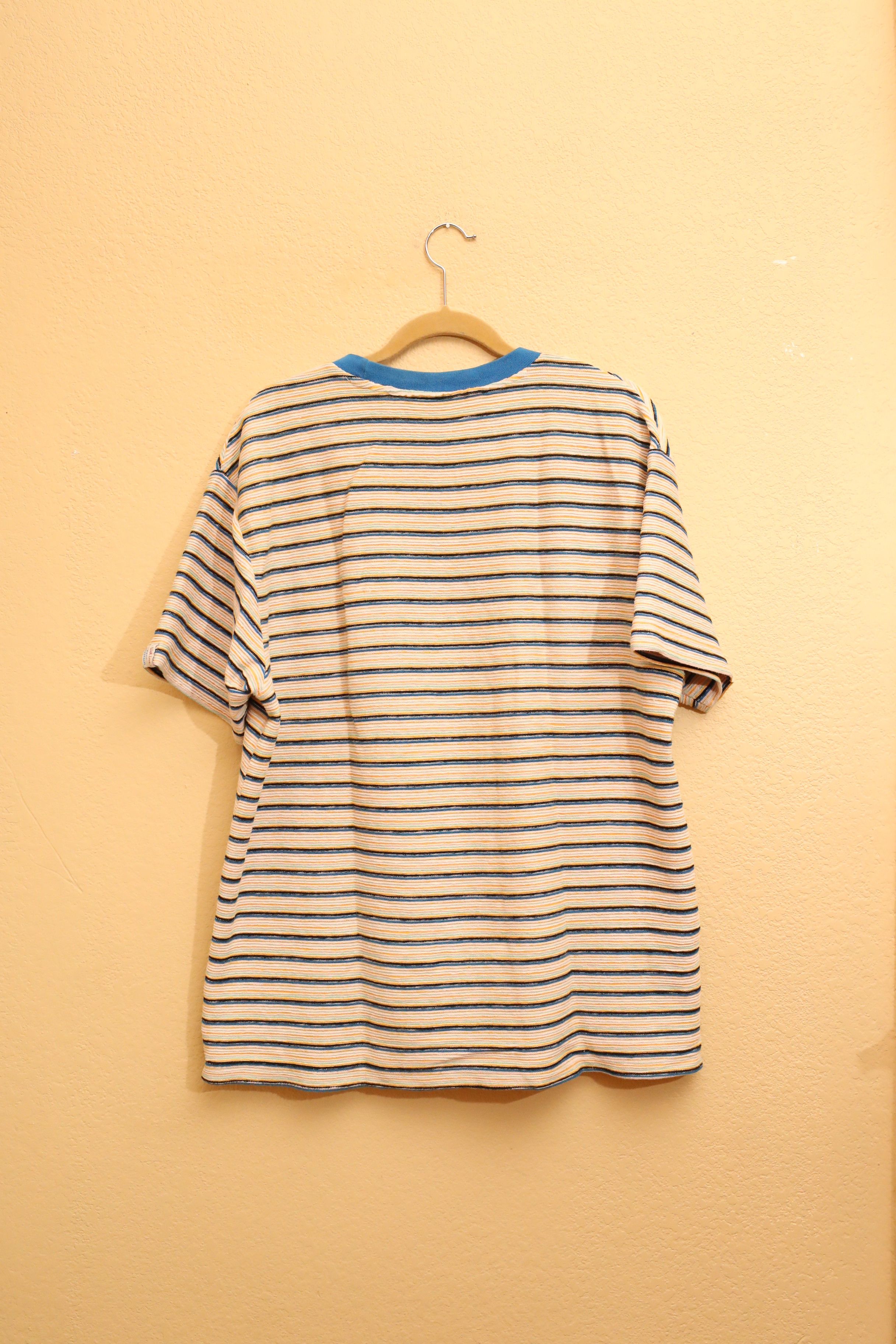 Scotch & Soda Scotch & Soda Structured Striped Pocket Tee (L) Size US L / EU 52-54 / 3 - 2 Thumbnail