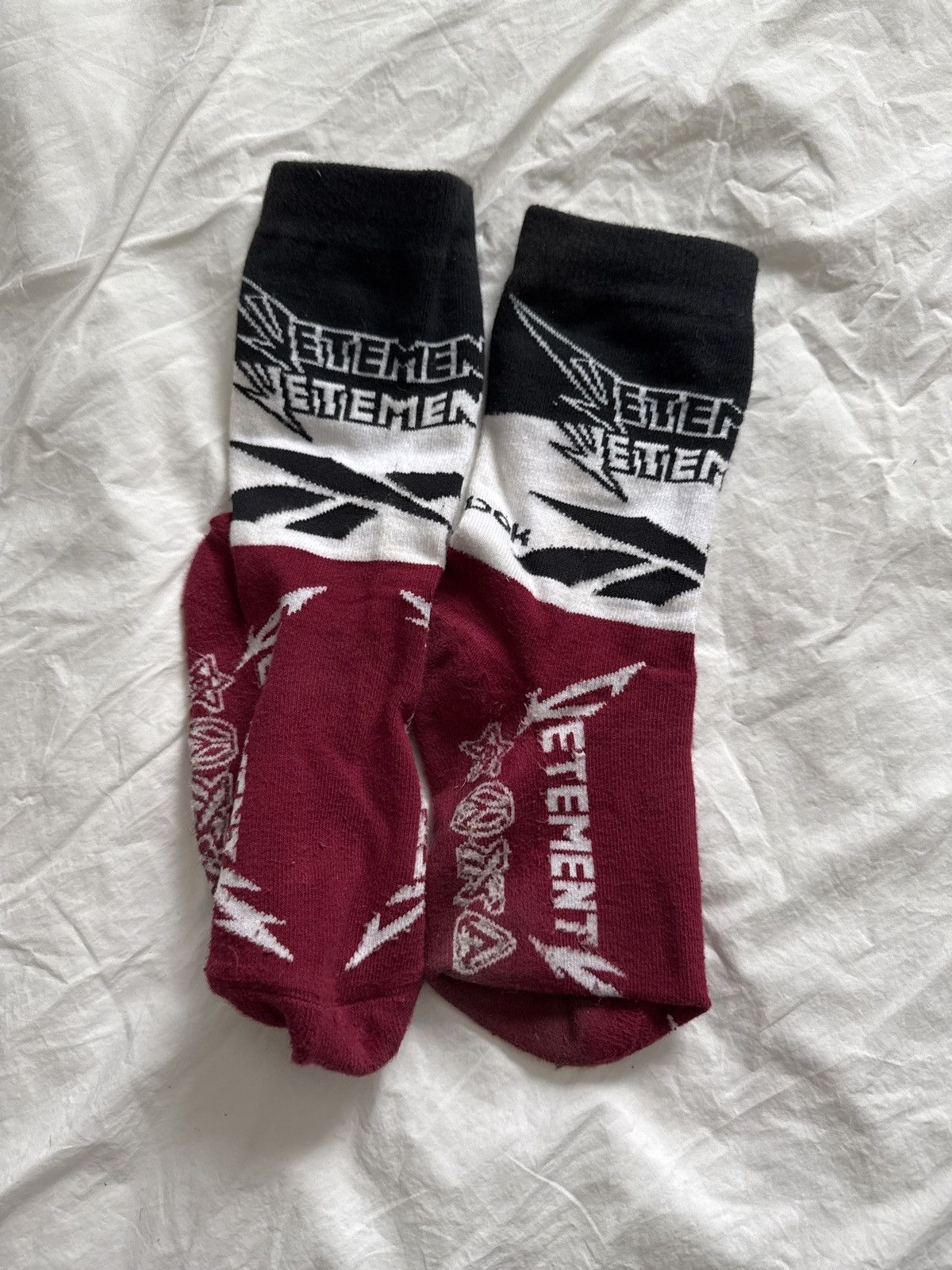 Vetements VETEMENTS heavy metal Tri color Socks Size ONE SIZE - 3 Thumbnail
