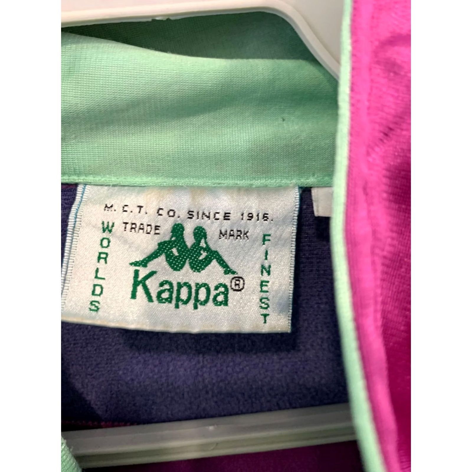 Kappa VINTAGE Kappa Track Jacket Full Zip 90s Retro Italy L Men’s Pink Purple Teal sizing L Size US L / EU 52-54 / 3 - 3 Thumbnail