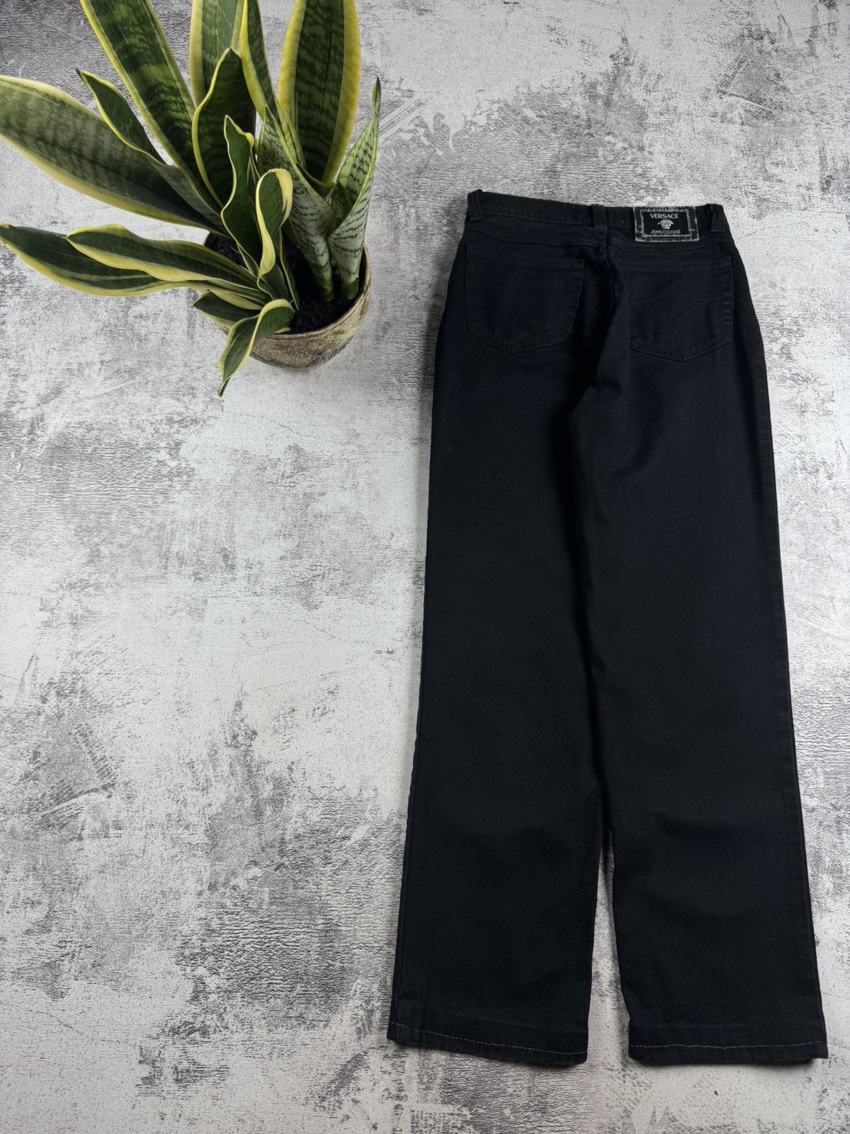 Versace Jeans Couture Versace Couture W27 Size 41 Women’s Straight Black Vintage Denim Jeans Trousers Size 27" / US 4 / IT 40 - 3 Thumbnail