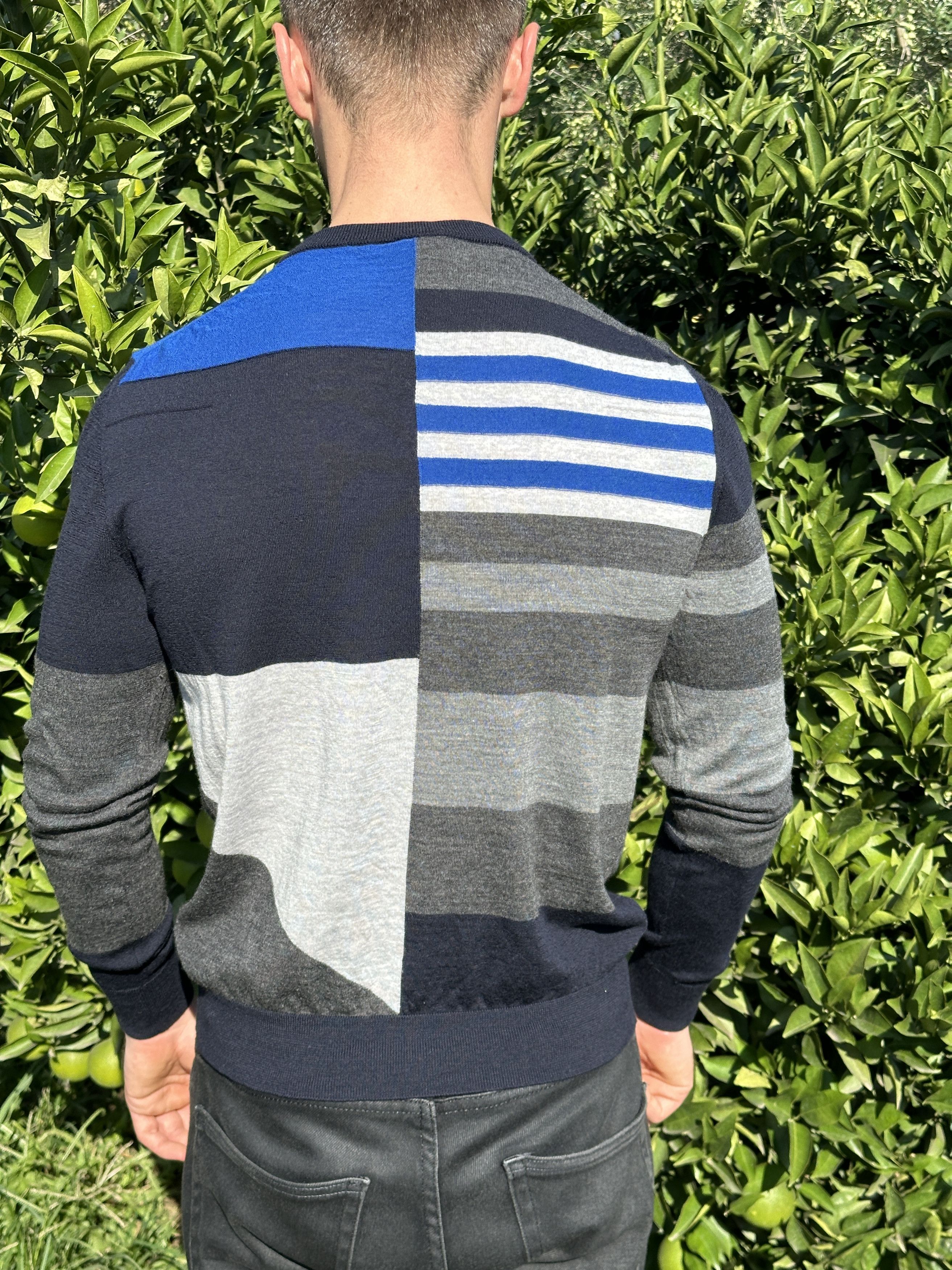 Dior Dior Geometrical Striped Light Pullover CrewNeck Size M Size US M / EU 48-50 / 2 - 5 Thumbnail