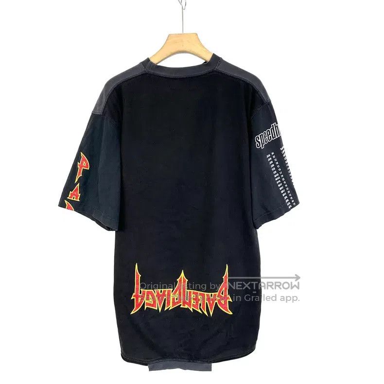 Balenciaga Balenciaga Grayish-black Inverted Band Destruction Printed Size US M / EU 48-50 / 2 - 3 Thumbnail