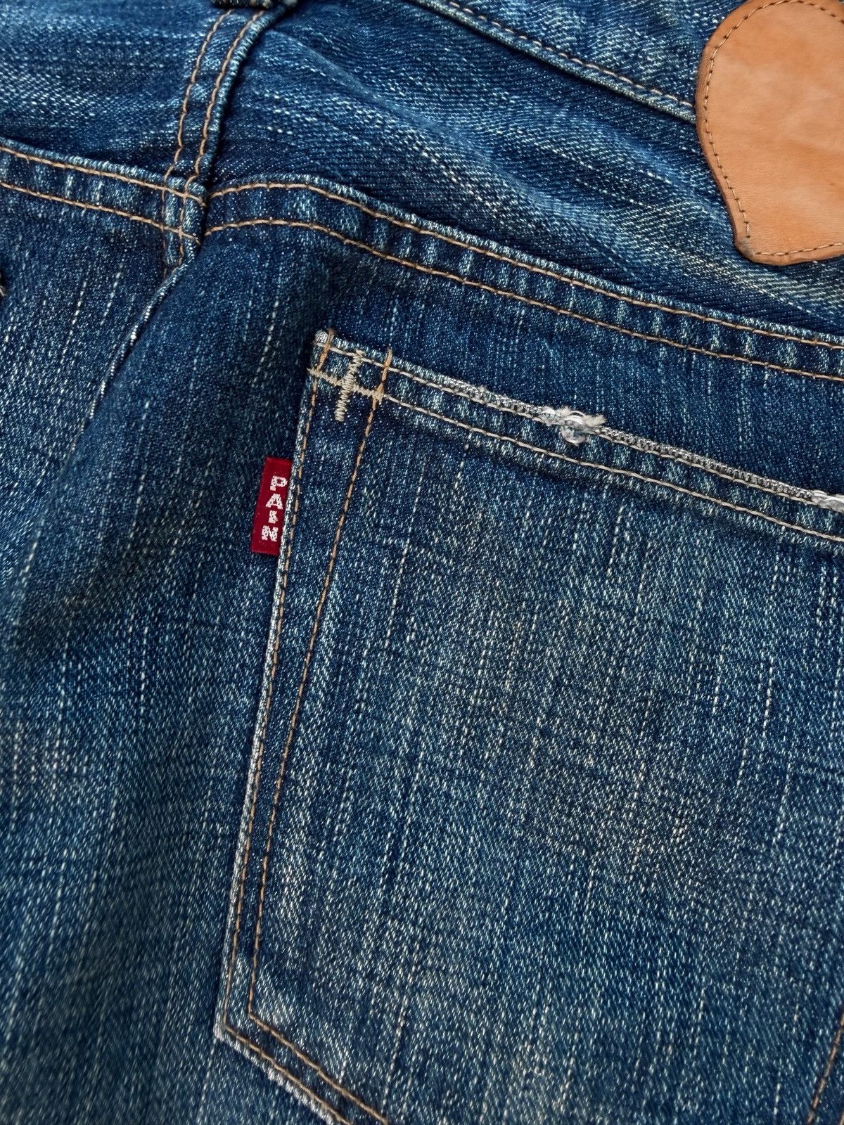 Number (N)ine Number (N)ine AW04 Patch Grunge Denim Size US 32 / EU 48 - 11 Thumbnail