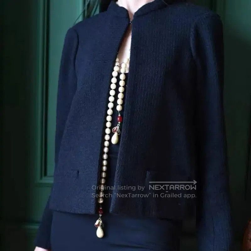 Chanel Chanel Black Women's Cardigan Size M . Size M / US 6-8 / IT 42-44 - 6 Thumbnail