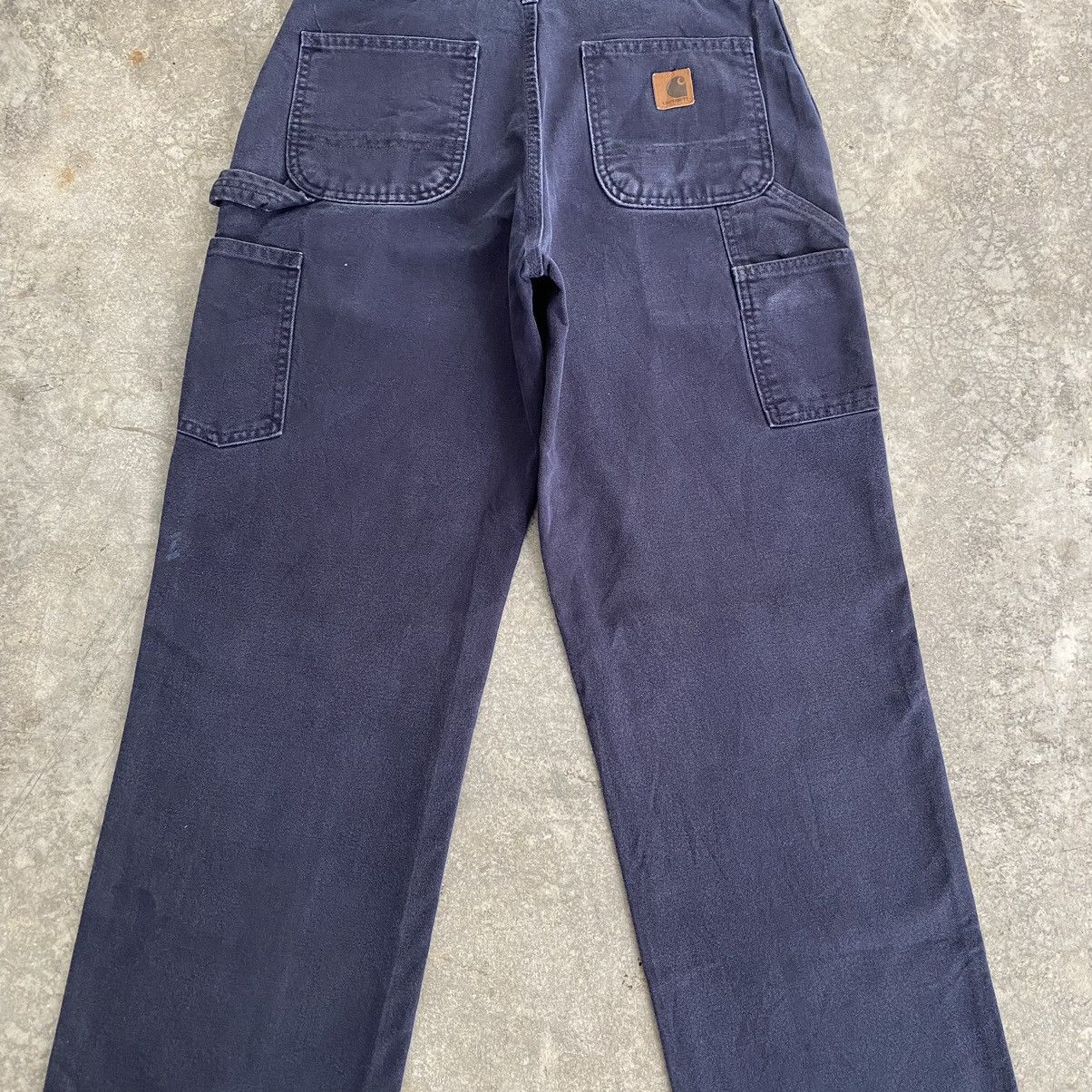 Carhartt Size 30x30.5 VTG Carhartt Midnight Blue Carpenter Work Pants Size US 30 / EU 46 - 13 Thumbnail