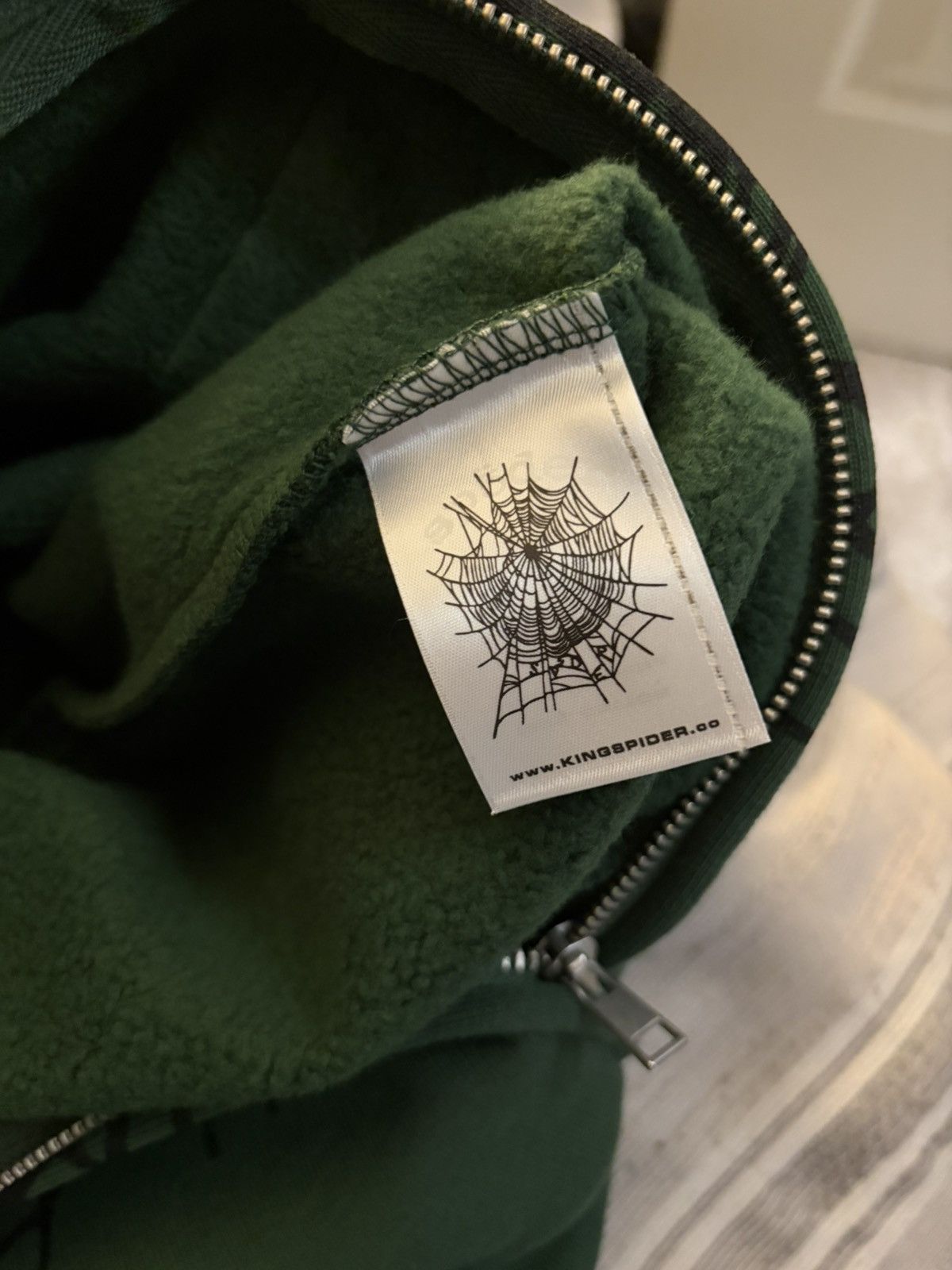 Sp5der Sp5der Green Zip Up Size US M / EU 48-50 / 2 - 3 Thumbnail