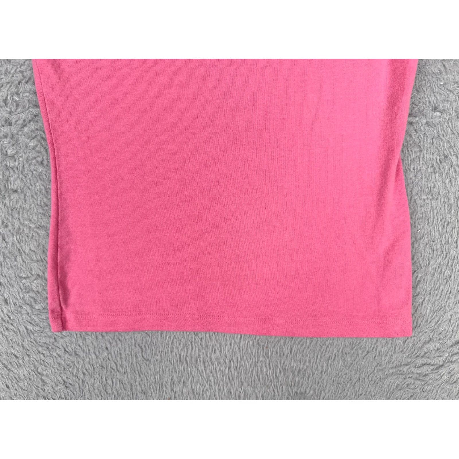 Tommy Hilfiger Tommy Hilfiger Shirt Teens M Pink Cotton Short Sleeve Crew Neck Logo Size M / US 6-8 / IT 42-44 - 5 Thumbnail