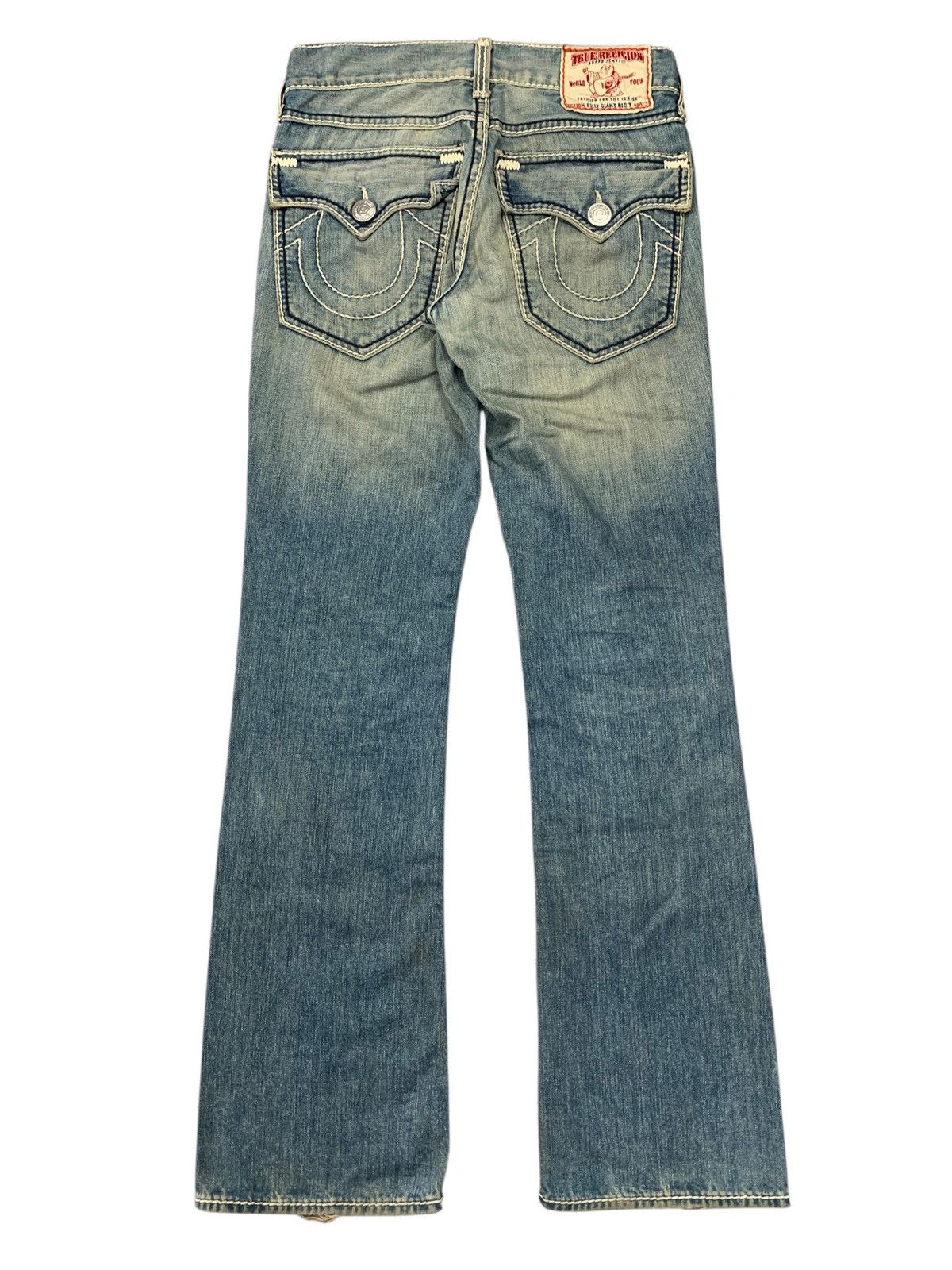 Tornado Mart Vtg true religion y2k flare washed jeans Size US 28 / EU 44 - 6 Thumbnail