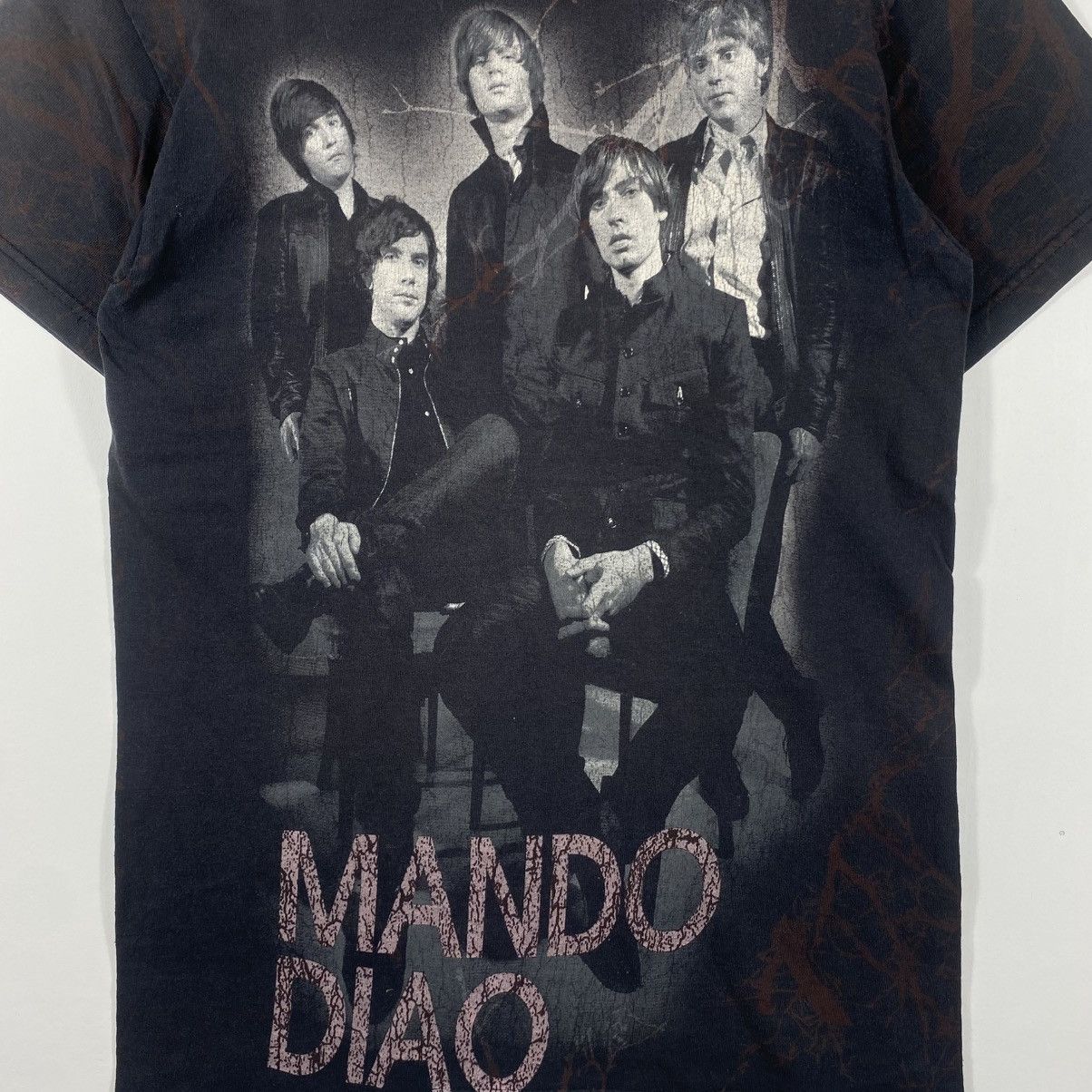 Band Tees Rare Vintage 00's MANDO DIAO Band Fullprint Tee Shirt Size US S / EU 44-46 / 1 - 2 Thumbnail