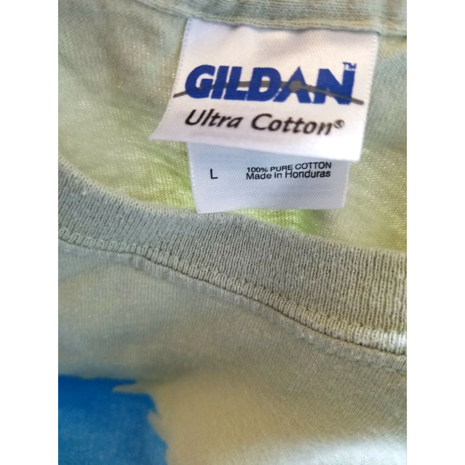 Gildan 2008 Cedartown Georgia GA Bike Ride Graphic Tee, Green, Adult Large, Mens, Double Sided, Retro Size US L / EU 52-54 / 3 - 4 Thumbnail