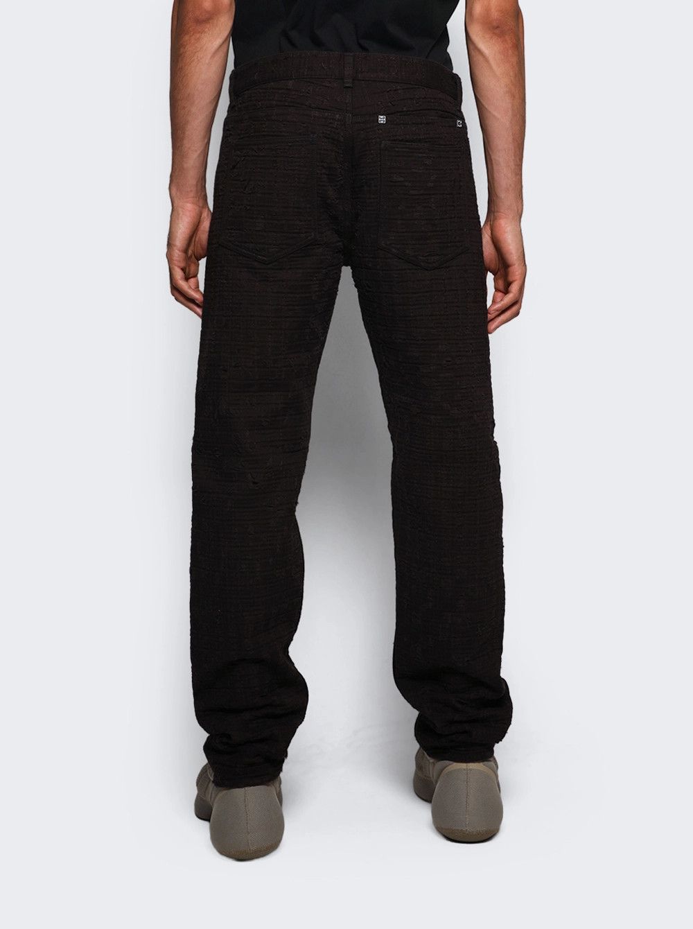 Givenchy o1mle0426 Zipped Slim Fit Denim Trousers in Brown Size US 38 / EU 54 - 4 Thumbnail