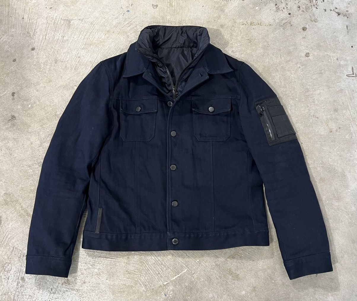 Prada Prada milano cotton Jacket Dark Navy Size 52/M Made in Italy Size US M / EU 48-50 / 2 - 1 Thumbnail