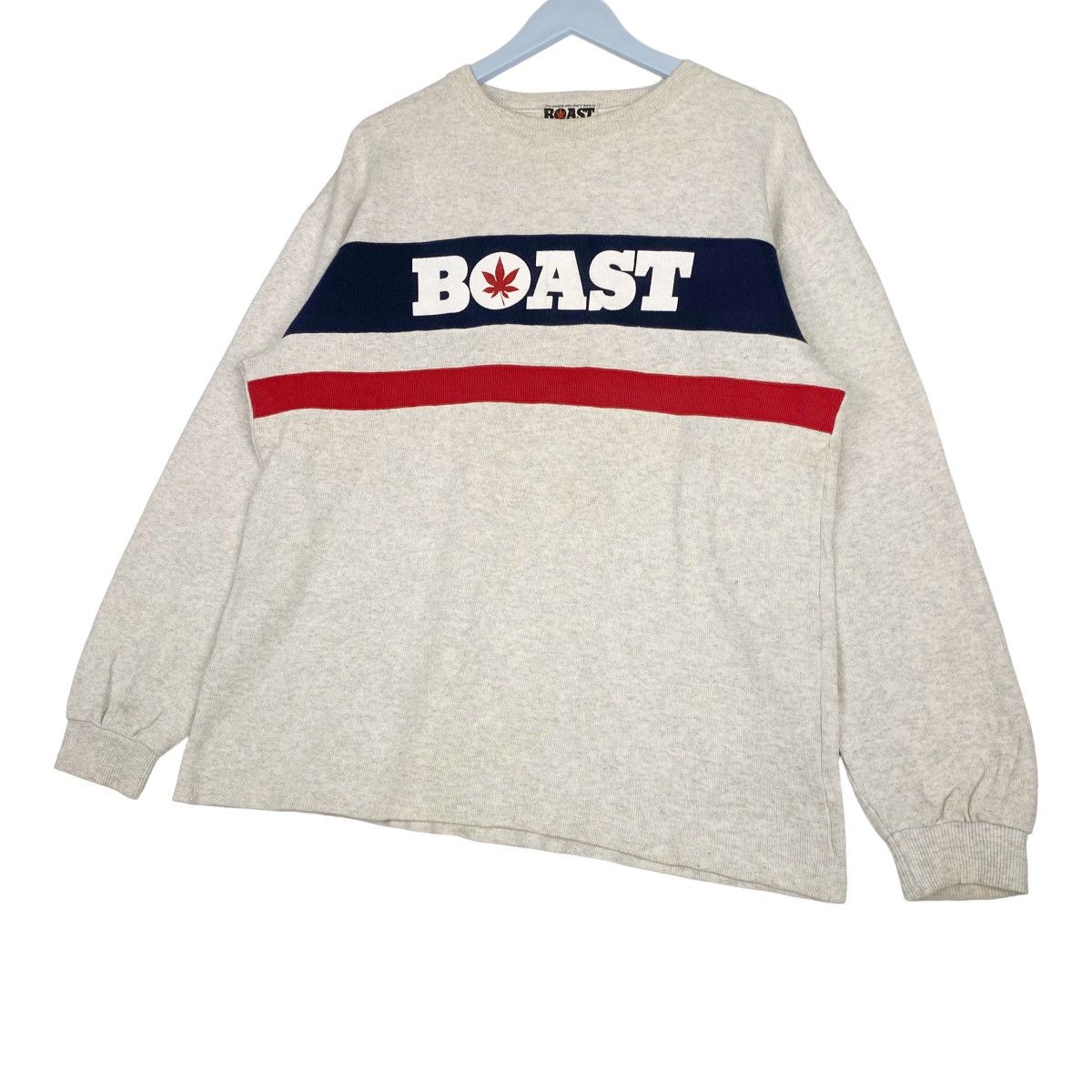 Boast × Vintage Vintage Boast USA Printed Crewneck Sweatshirt Light Gray Size US XL / EU 56 / 4 - 2 Thumbnail